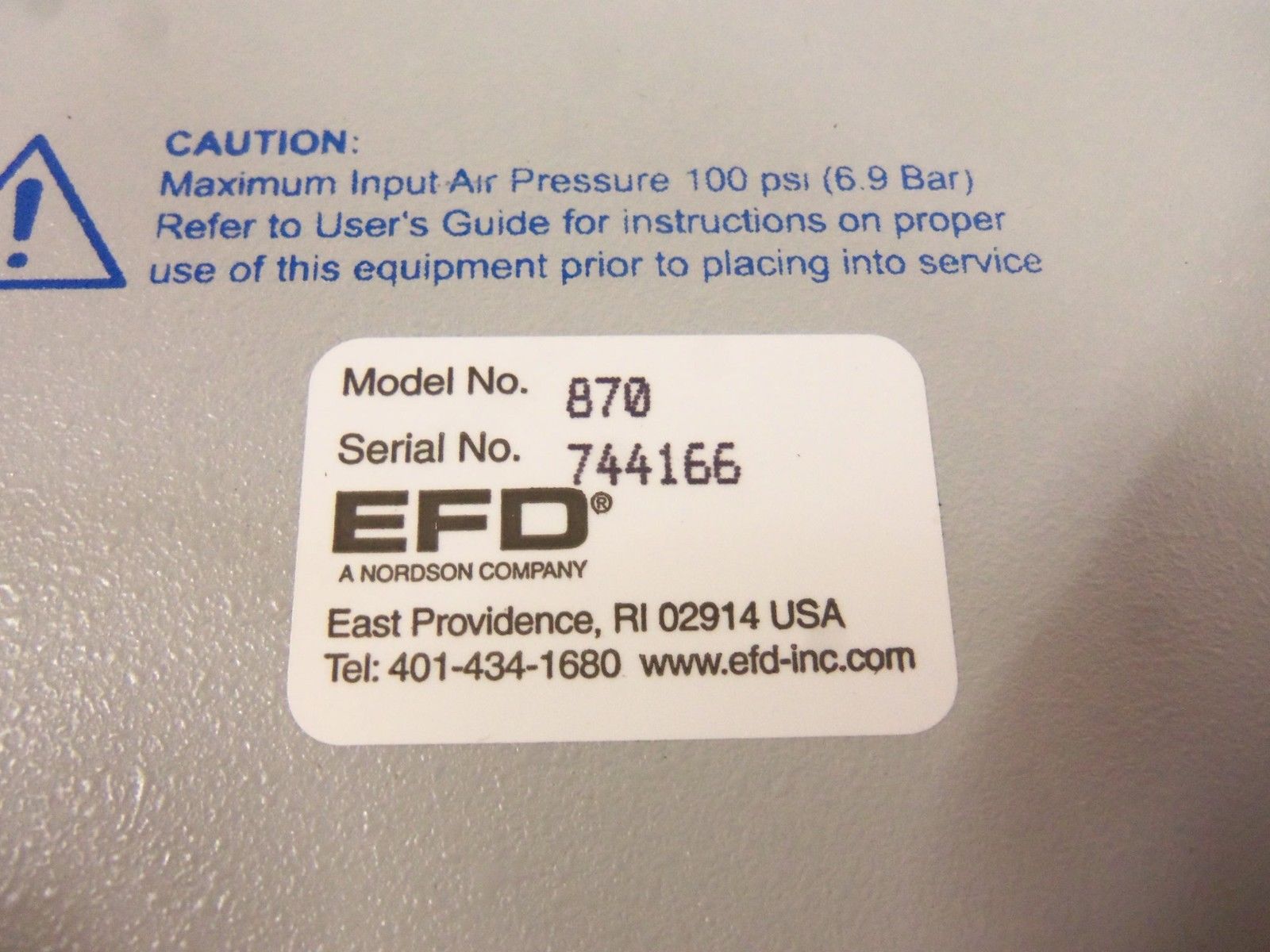 EFD 870 DISPENSER UNIT NSNP
