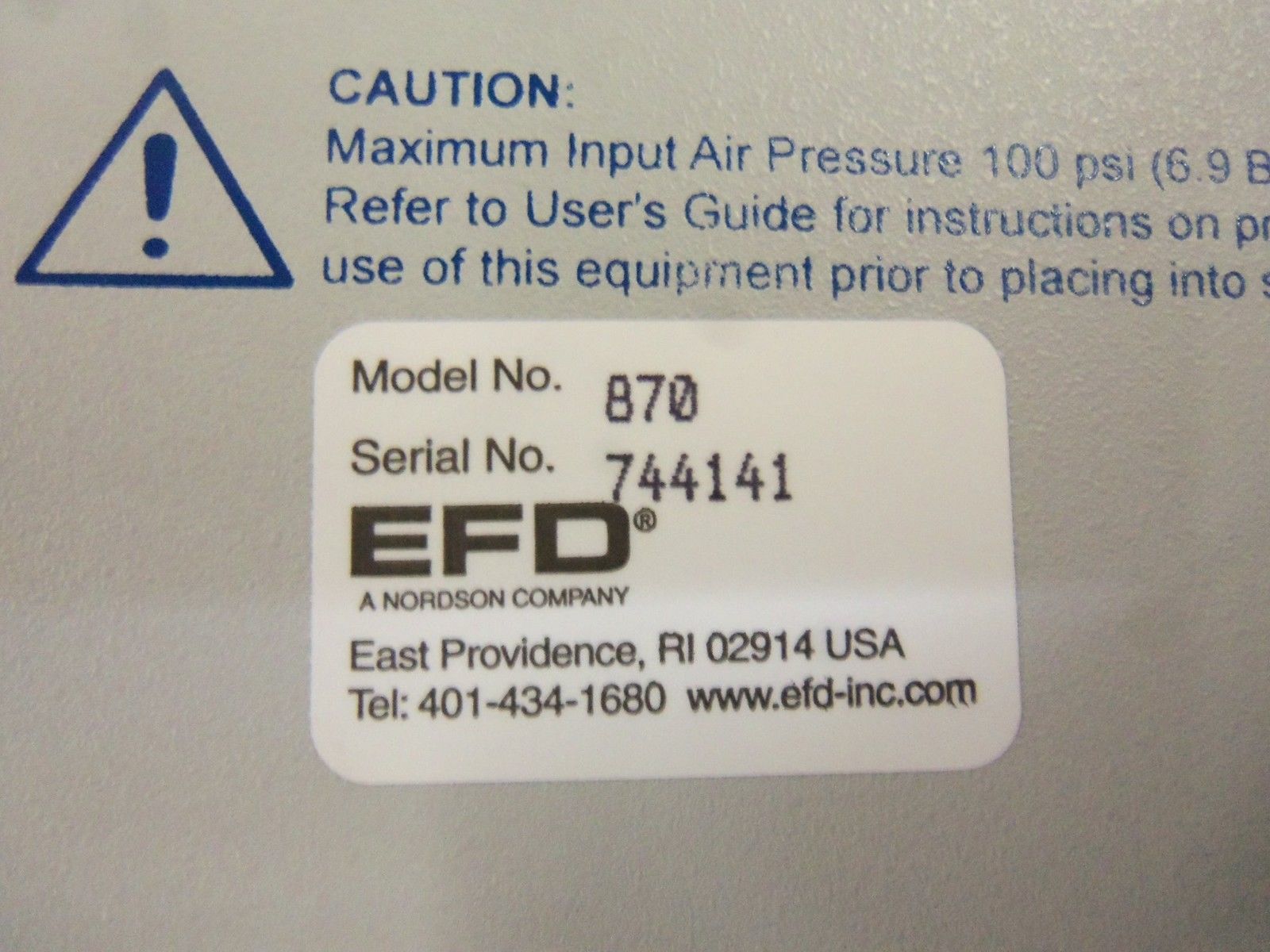 EFD 870 DISPENSER UNIT NSMP