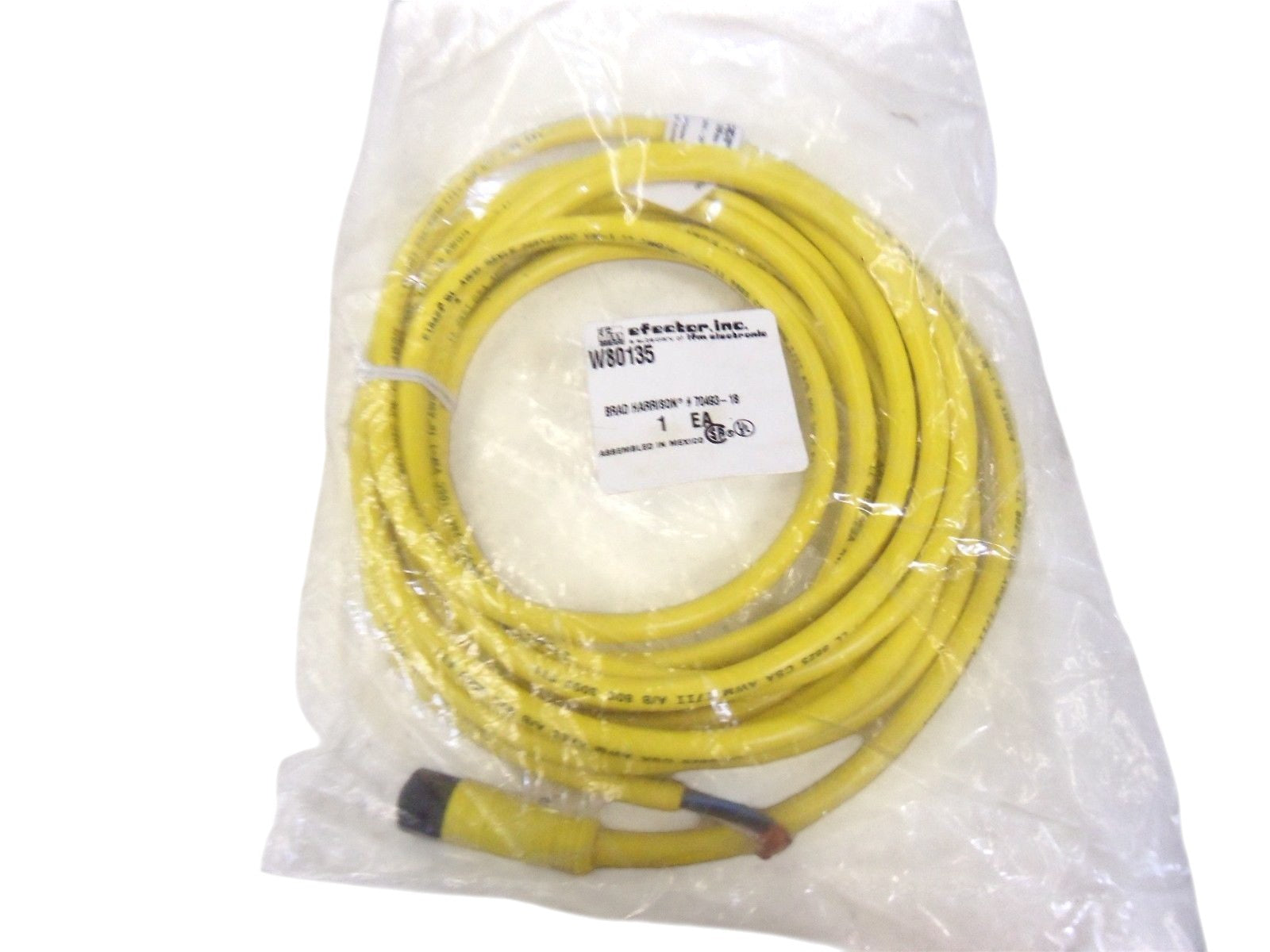 IFM EFECTOR W80135 SOCKET FOR SENSORS W/ 1/2" CONNECTOR NSMP