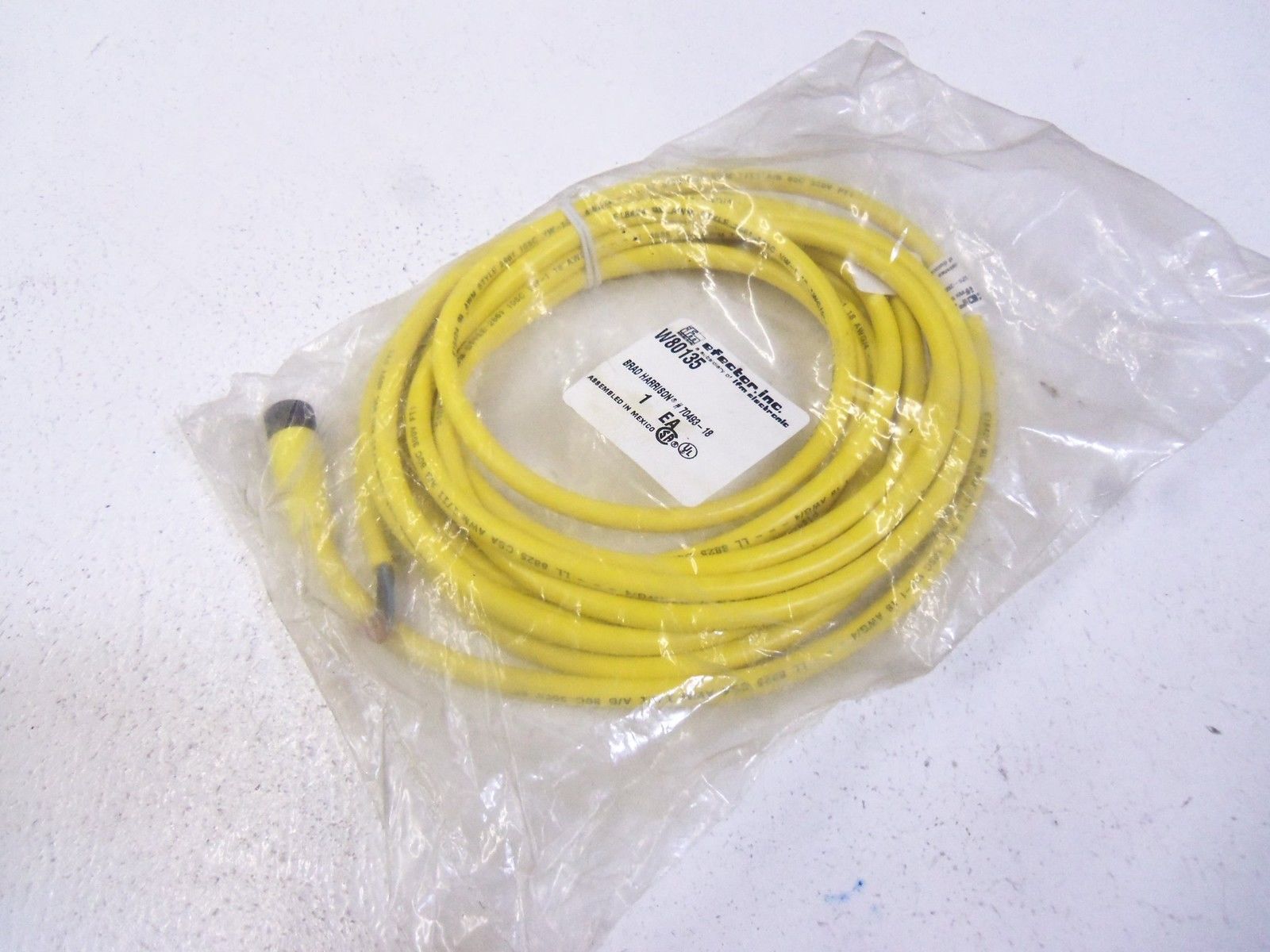 IFM EFECTOR W80135 SOCKET FOR SENSORS W/ 1/2" CONNECTOR NSMP