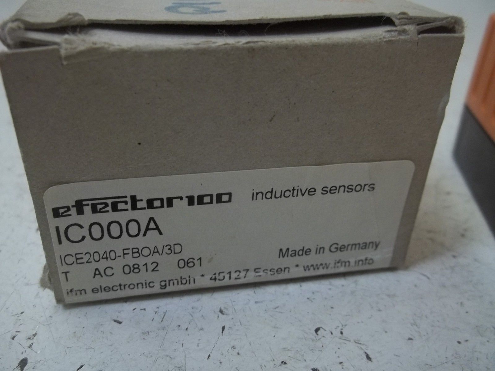 IFM EFECTOR IC000A INDUCTIVE PROXIMITY SENSOR NSMP