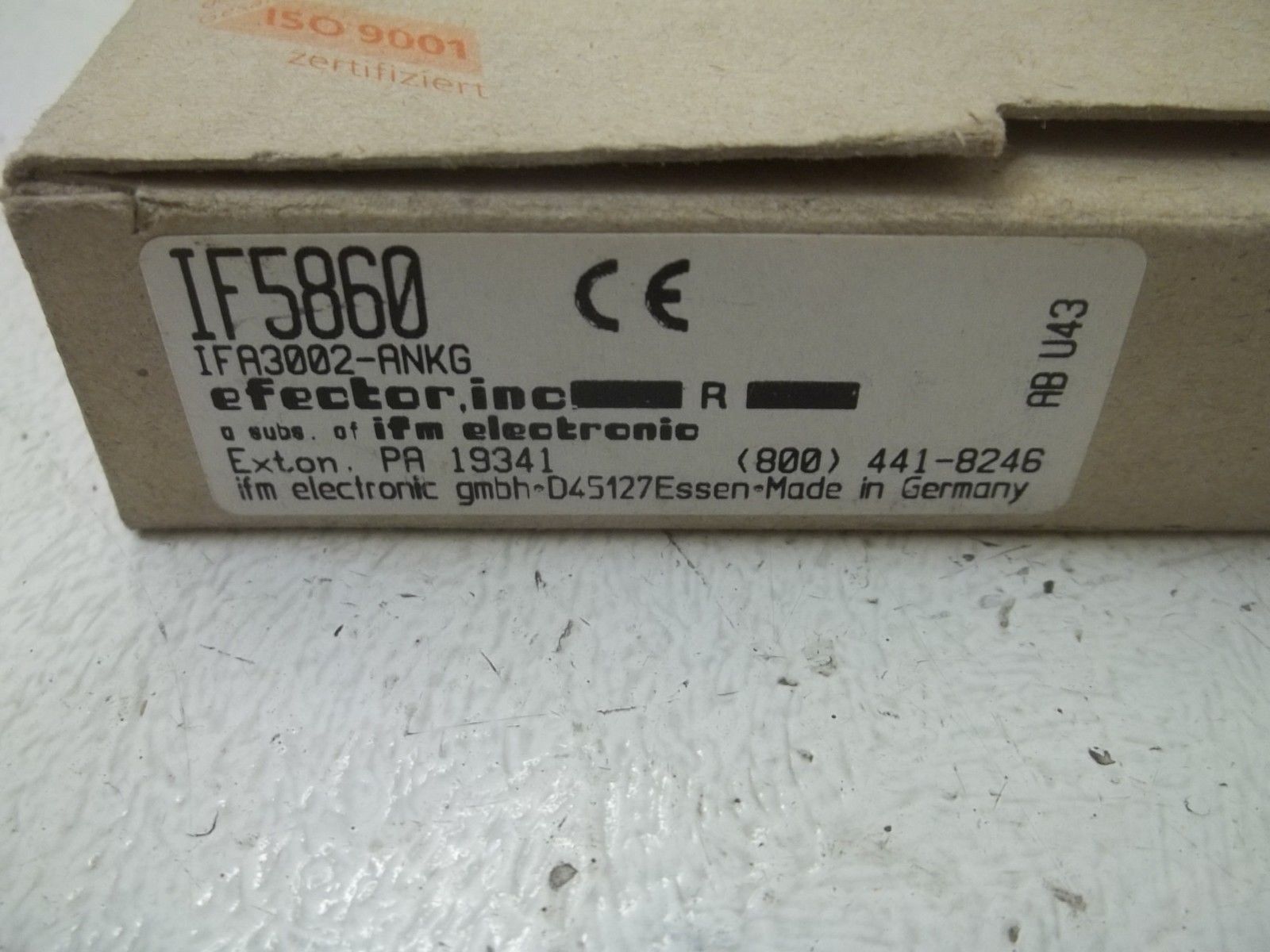 IFM EFECTOR IF5860 INDUCTIVE PROXIMITY SENSOR UNMP