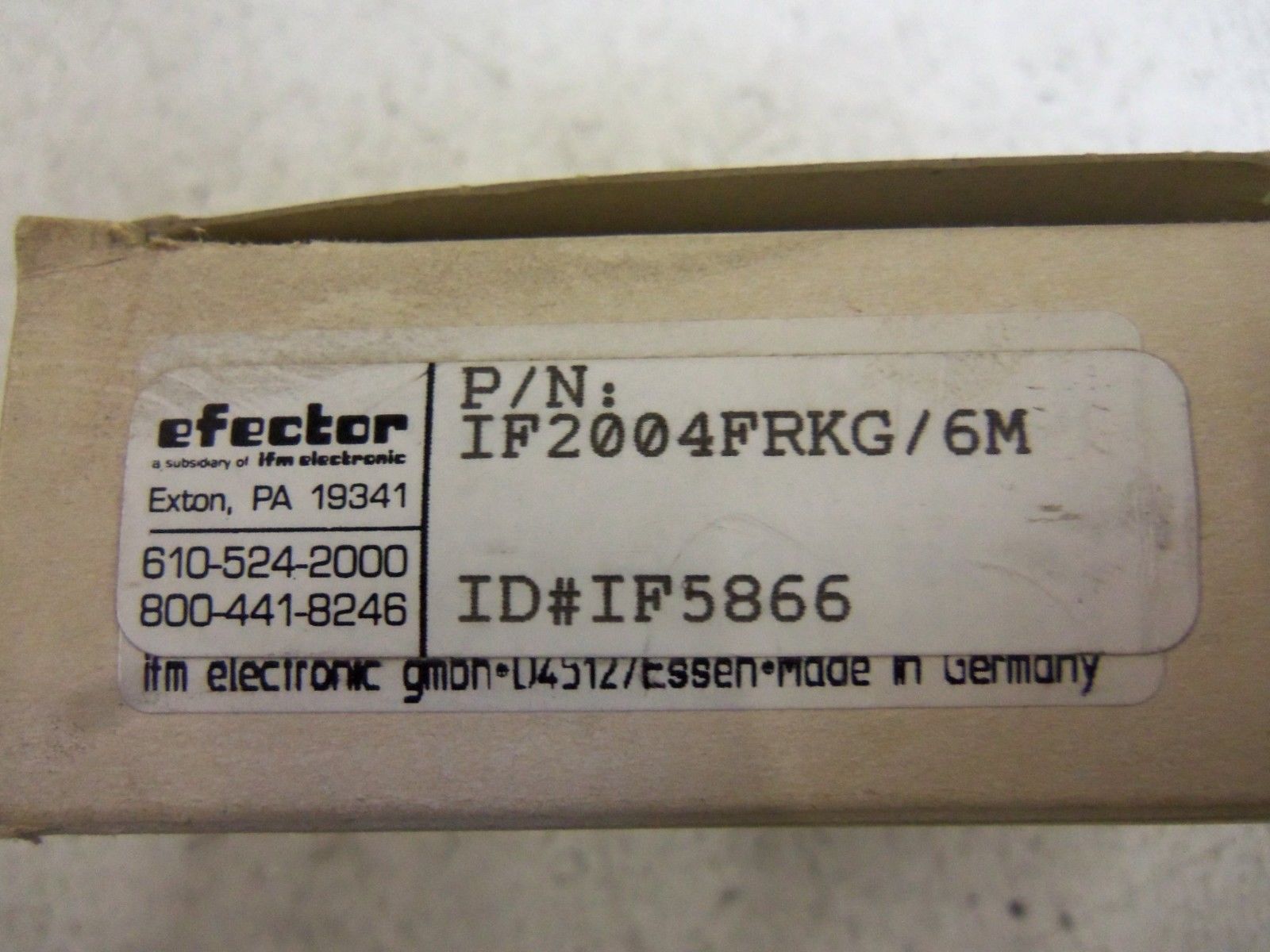 IFM EFECTOR IF5866 INDUCTIVE PROXIMITY SENSOR *NEW IN BOX*