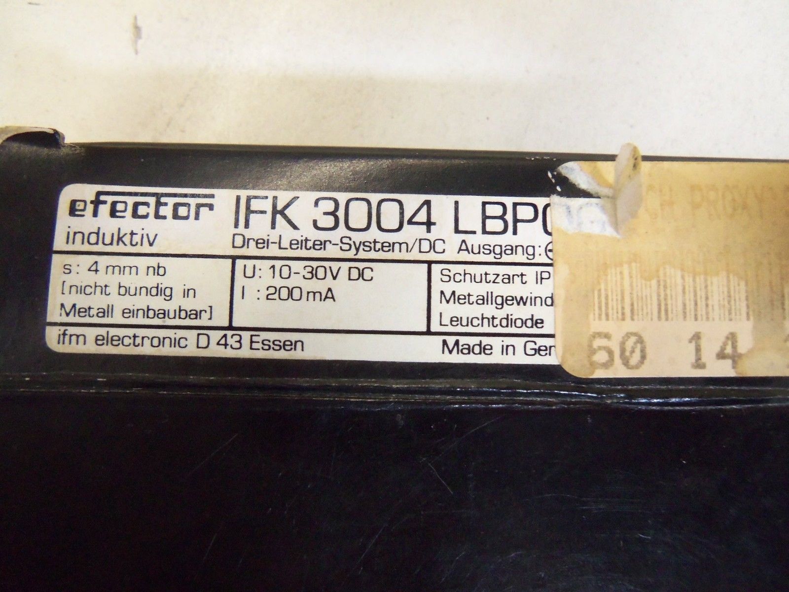 IFM EFECTOR IFK3004LBPOG INDUCTIVE PROXIMITY SENSOR *NEW IN BOX*
