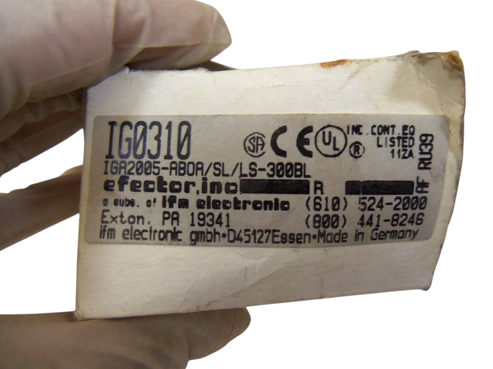 IFM EFECTOR IG0310 INDUCTIVE PROXIMITY SENSOR NSMP