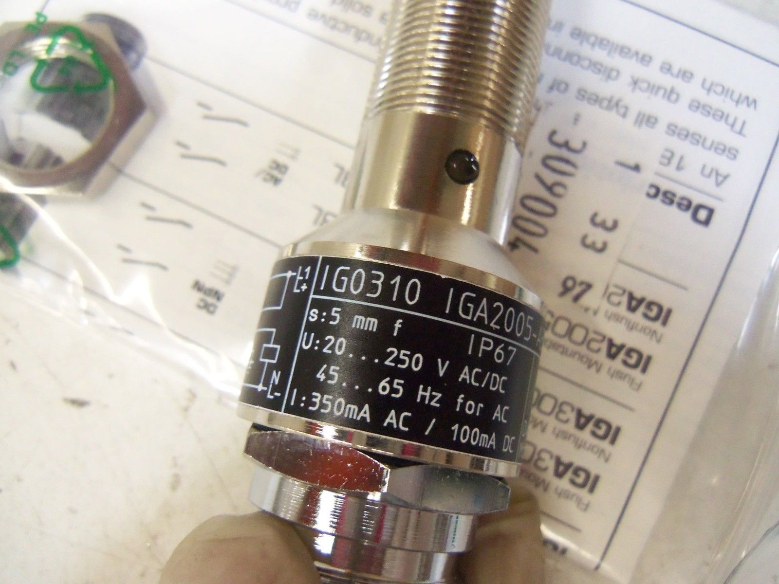 IFM EFECTOR IG0310 INDUCTIVE PROXIMITY SENSOR NSMP