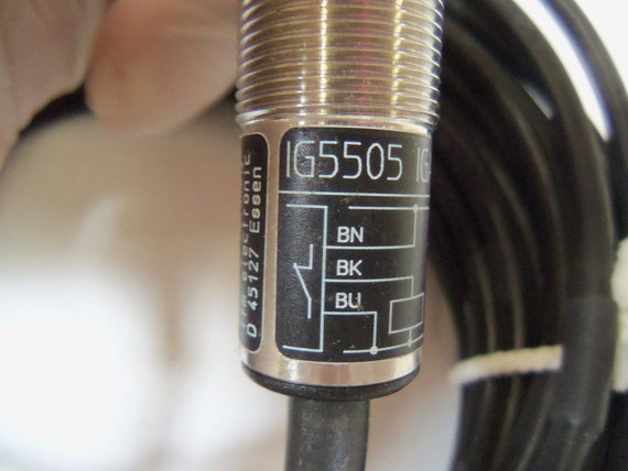 IFM EFECTOR IG5505 INDUCTIVE PROXIMITY SENSOR *USED*