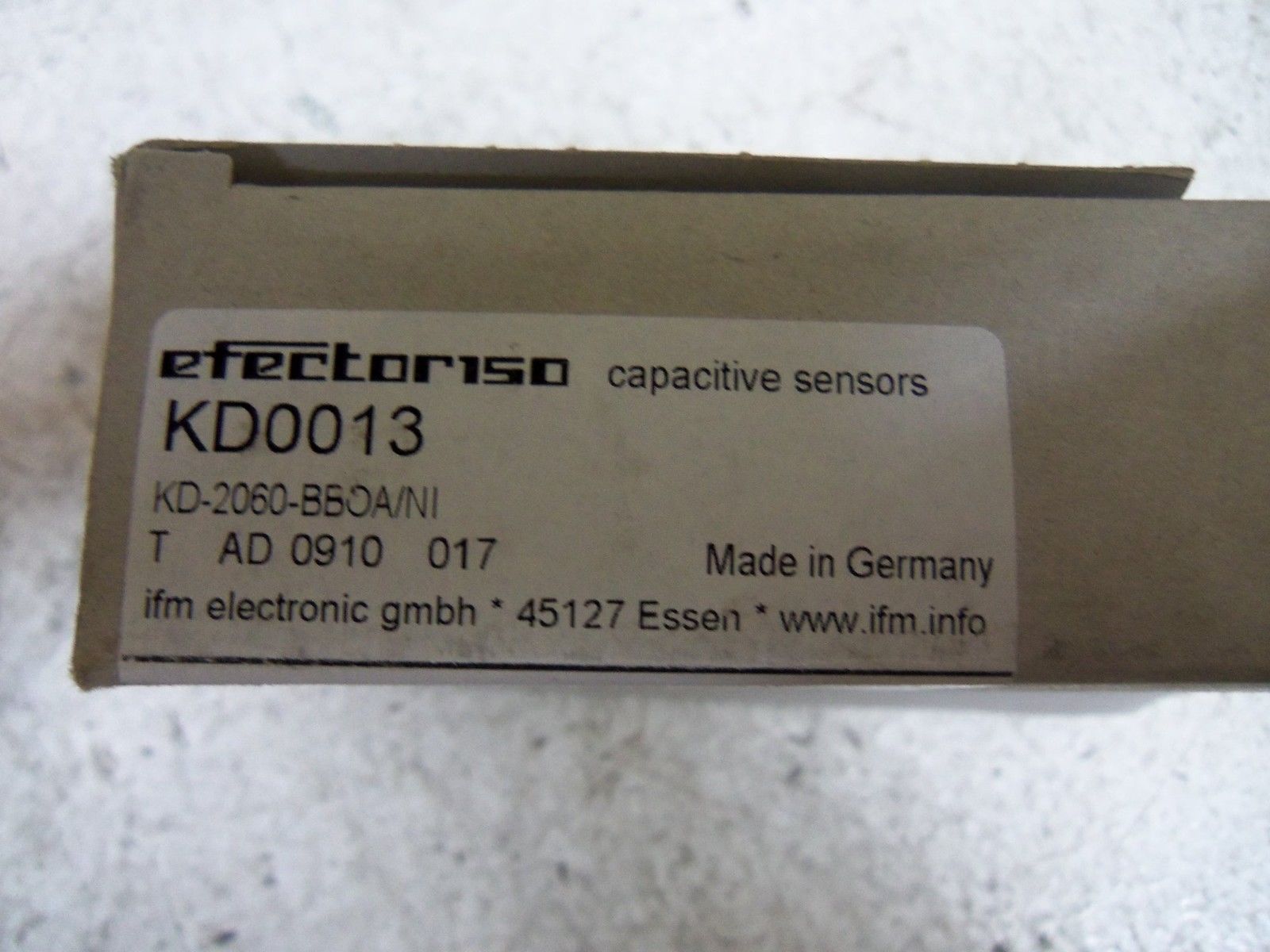 IFM EFECTOR KD0013 CAPACITIVE SENSOR NSMP