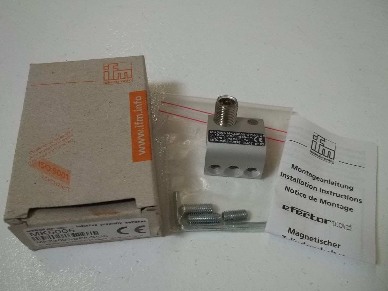 IFM EFECTOR MK23000-BPKG/US MAGNETIC CYLINDER SENSOR NSMP