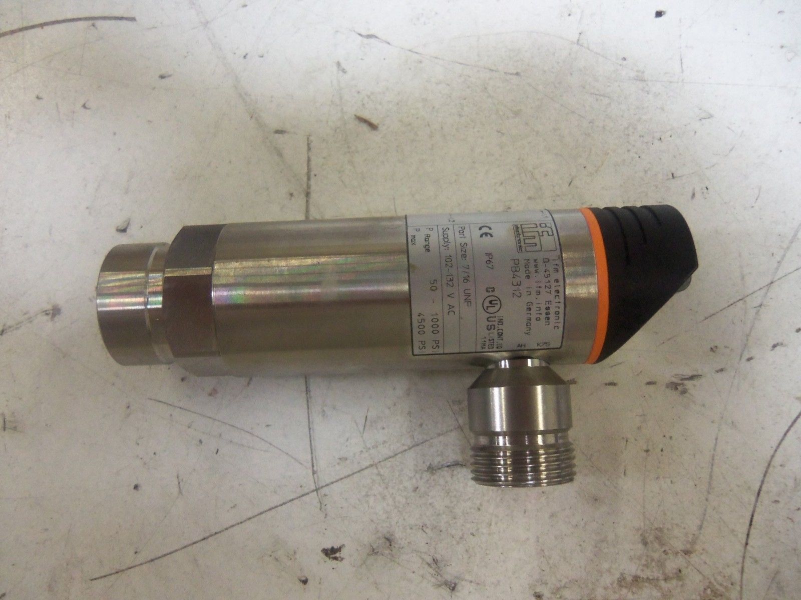 IFM EFECTOR PB4312 PRESSURE MONITOR *USED*