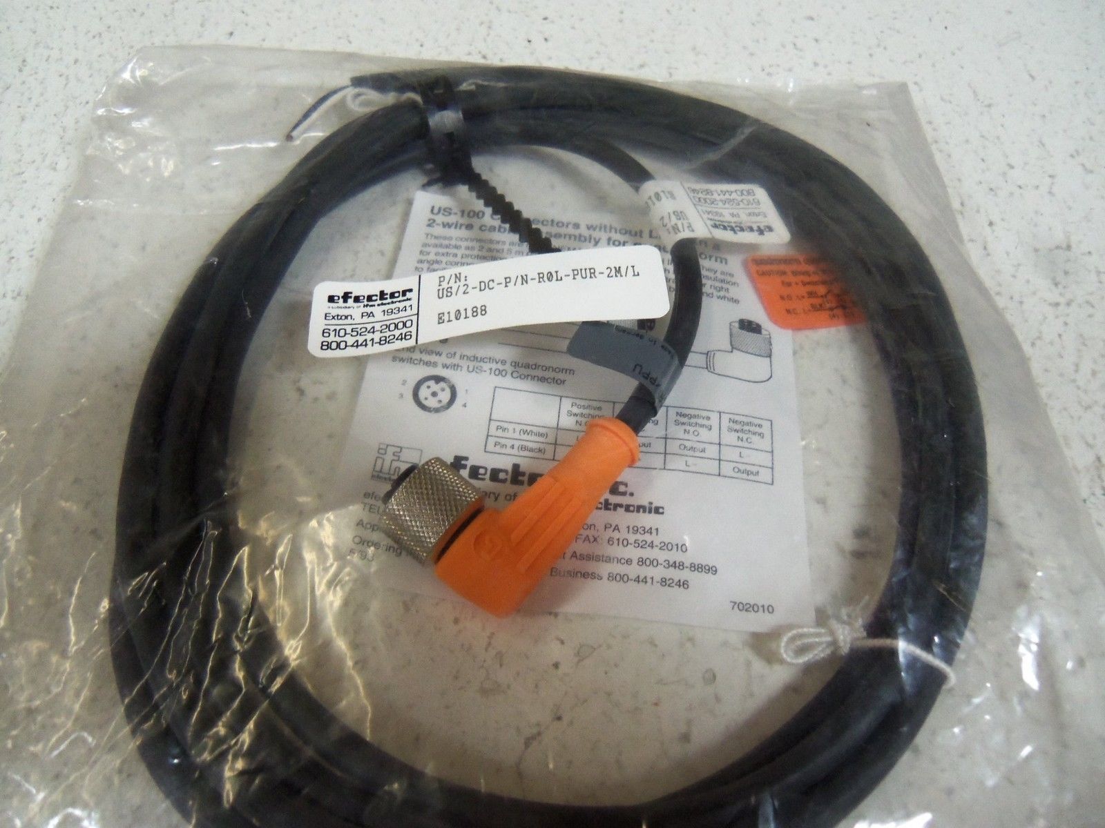 IFM EFECTOR E10188 SOCKET FOR SENSORS W/ M12 CONNECTOR NSMP