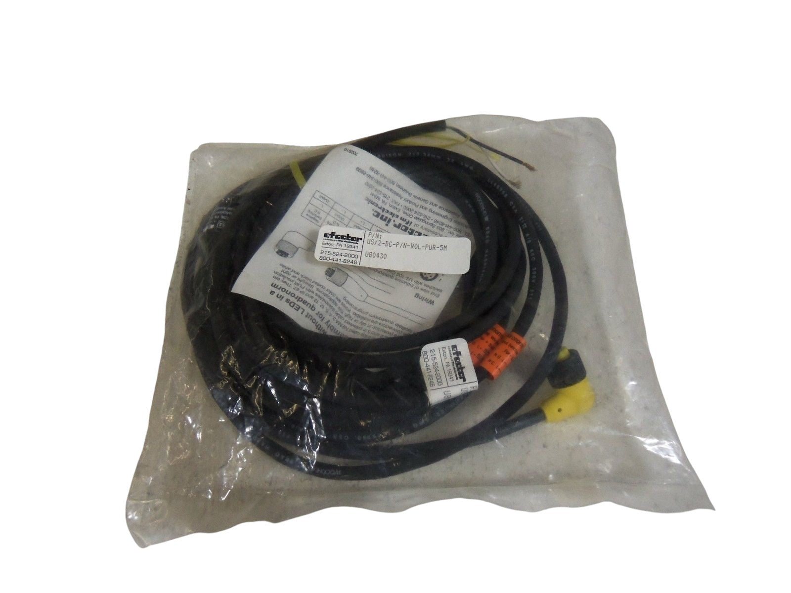 IFM EFECTOR U80430 CABLE CONNECTOR NSMP