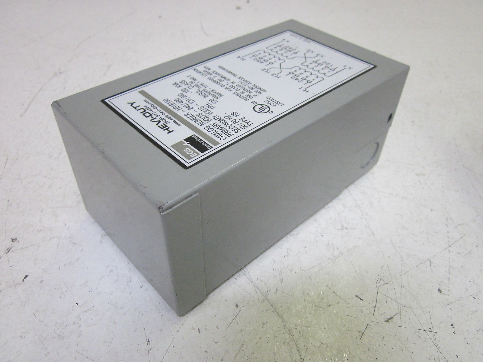EGS SOLA HEVI-DUTY HS1B150 TRANSFORMER 240/480V UNMP