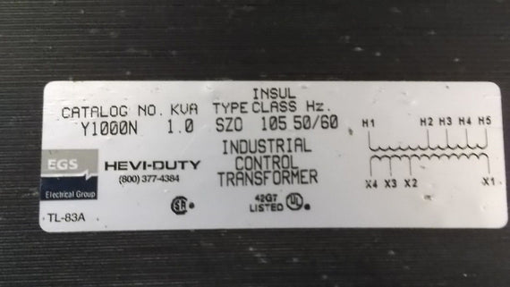 EGS Y1000N TRANSFORMER *USED*