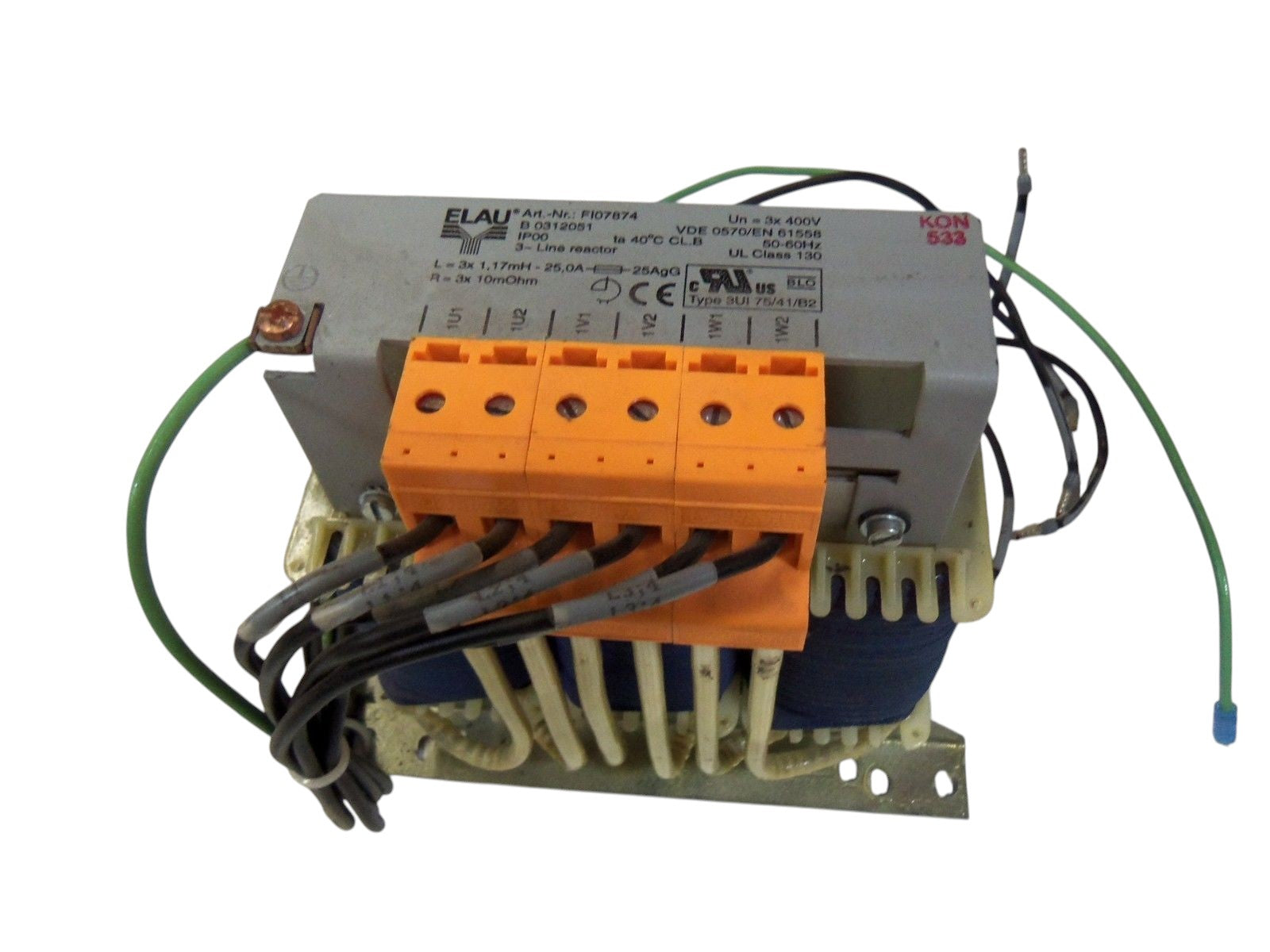 ELAU FI07874 3-LINE REACTOR TRANSFORMER UNMP