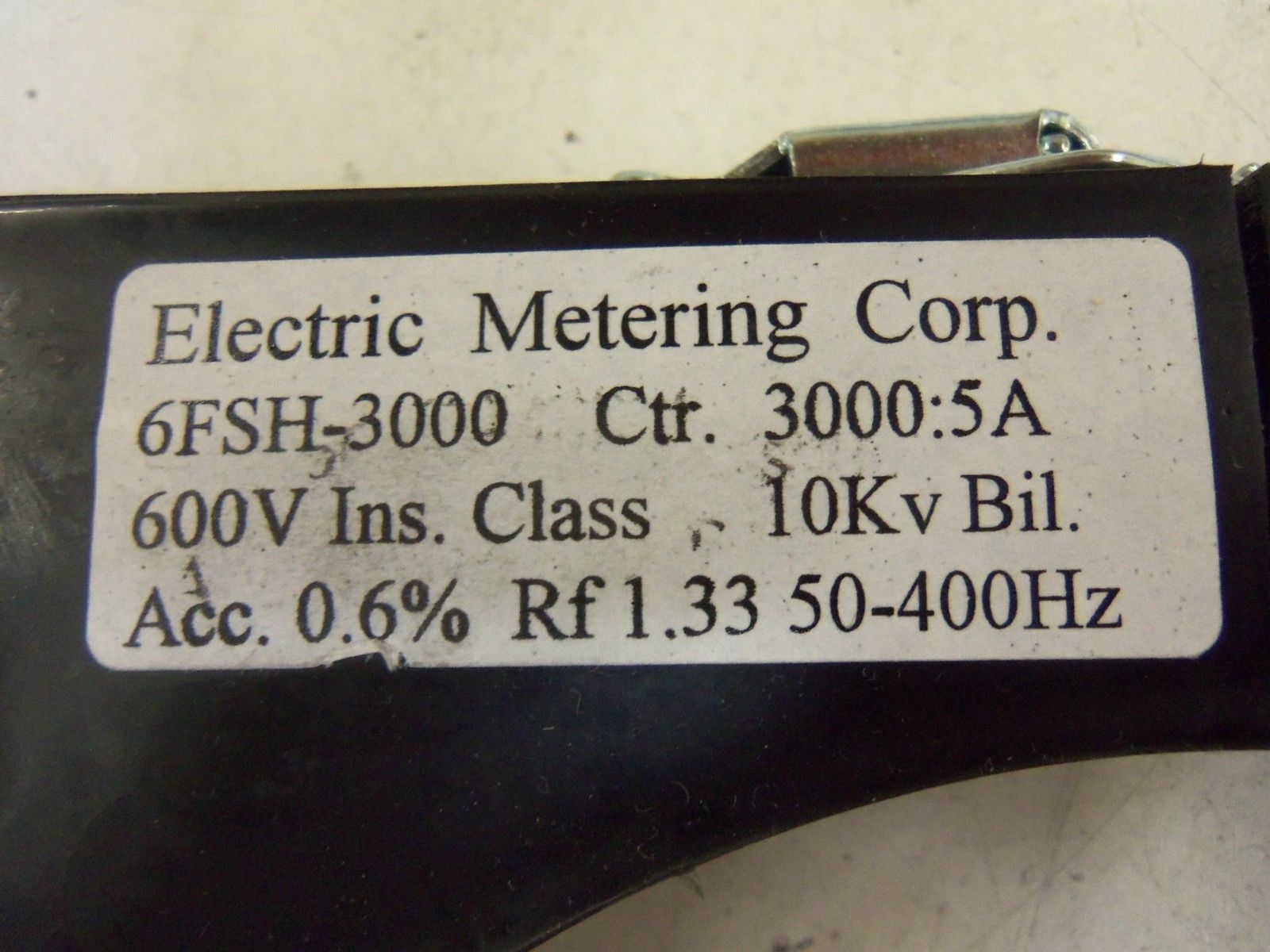 ELECTRIC METERING 6FSH-3000 CURRENT TRANSFORMER  NSNP