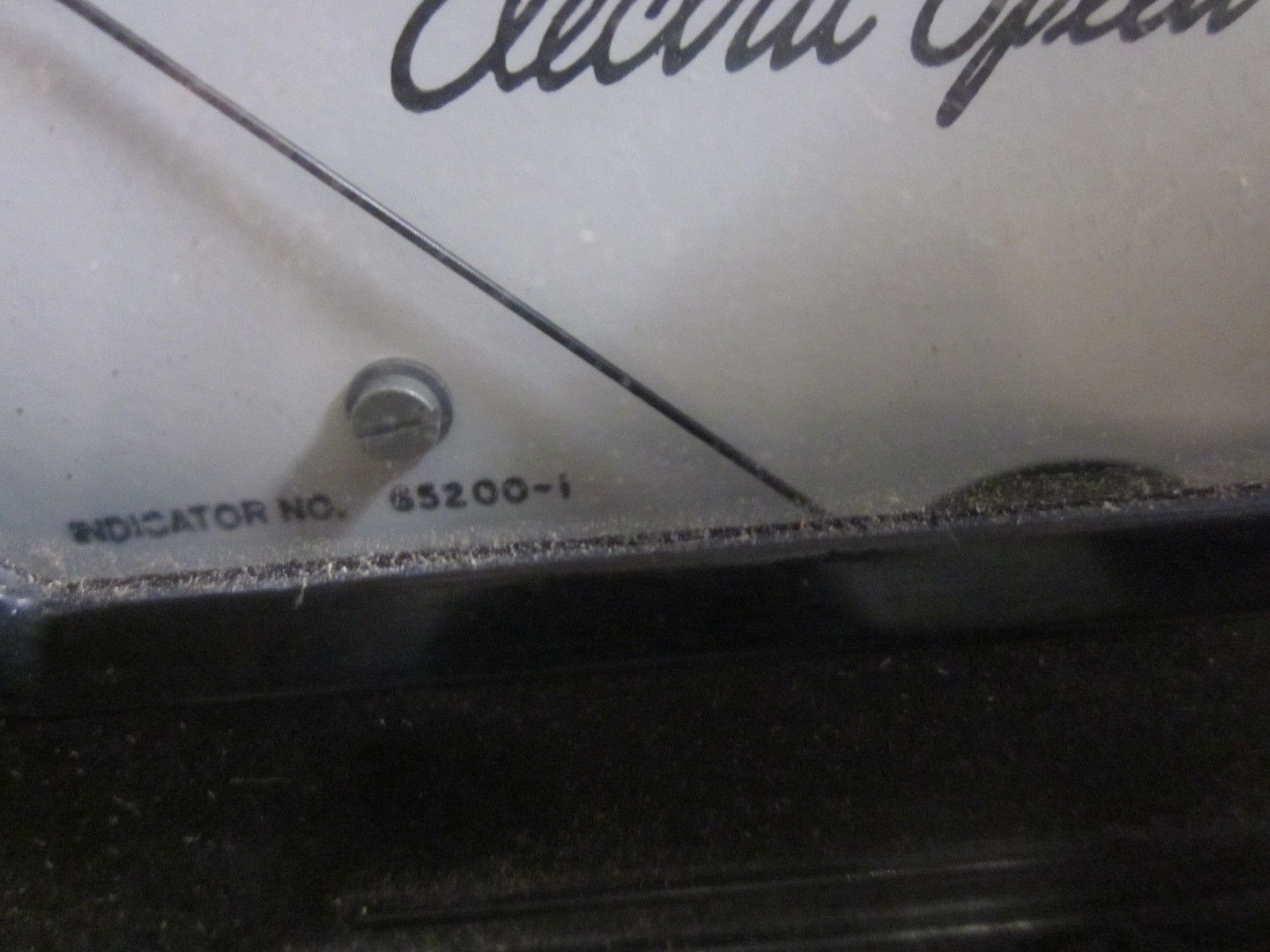 ELECTRIC SPEED INDICATOR 65200-1 ELECTRIC PANEL METER AS IS