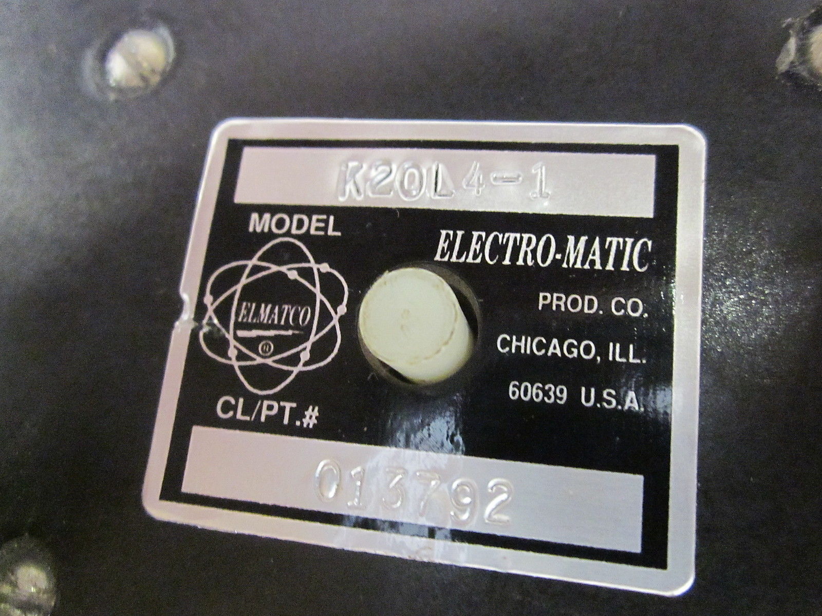 ELECTRO-MATIC K20L4-1  CONTACTOR UNMP