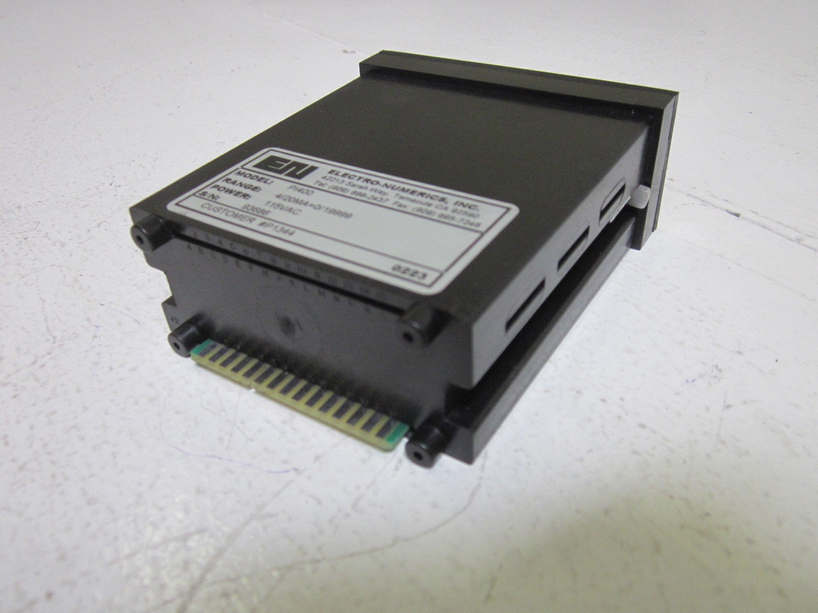 ELECTRO-NUMERICS, INC. P1400 PANEL METER 115VAC UNMP