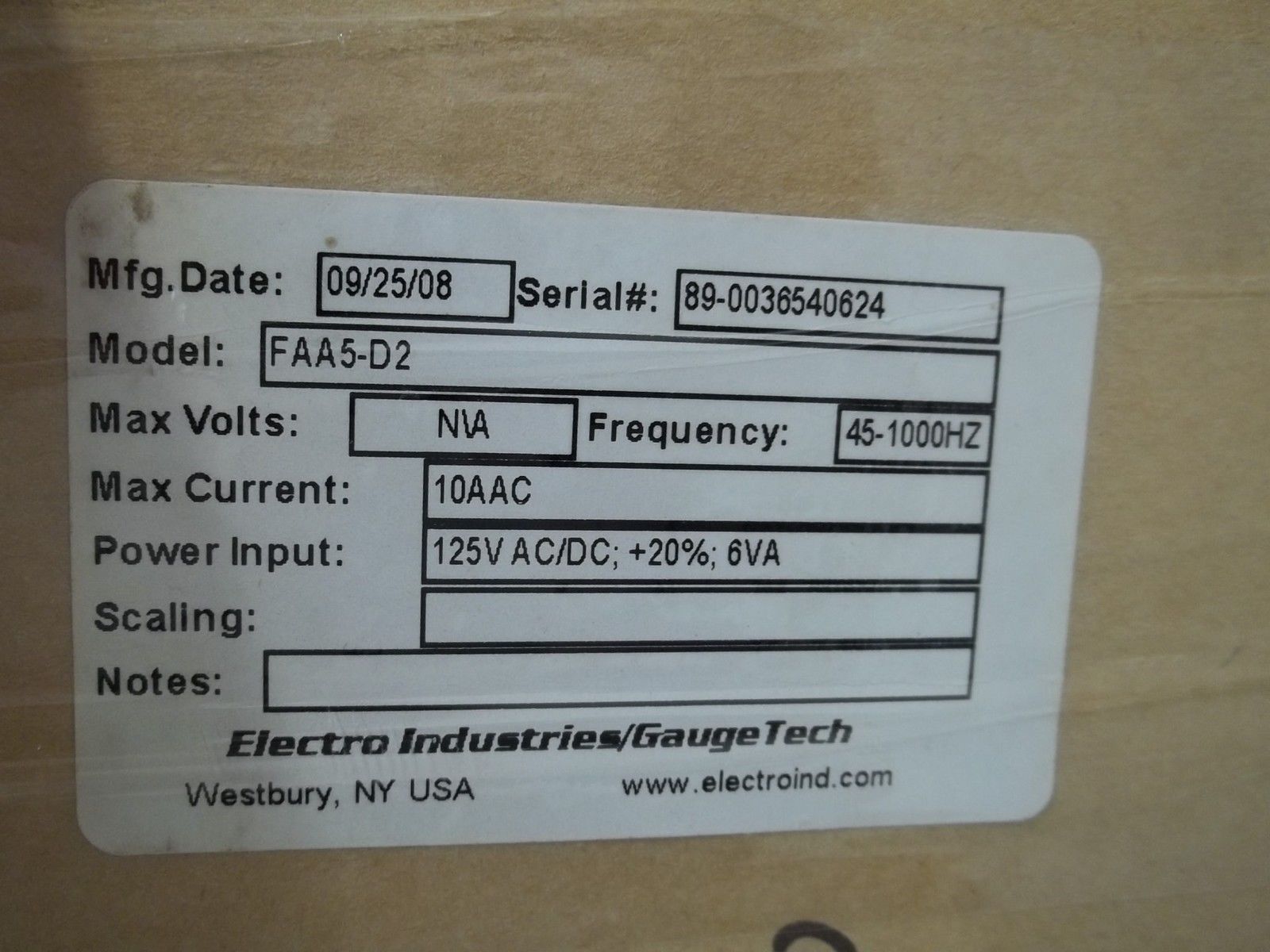 ELECTRO FAA5-D2 NSMP