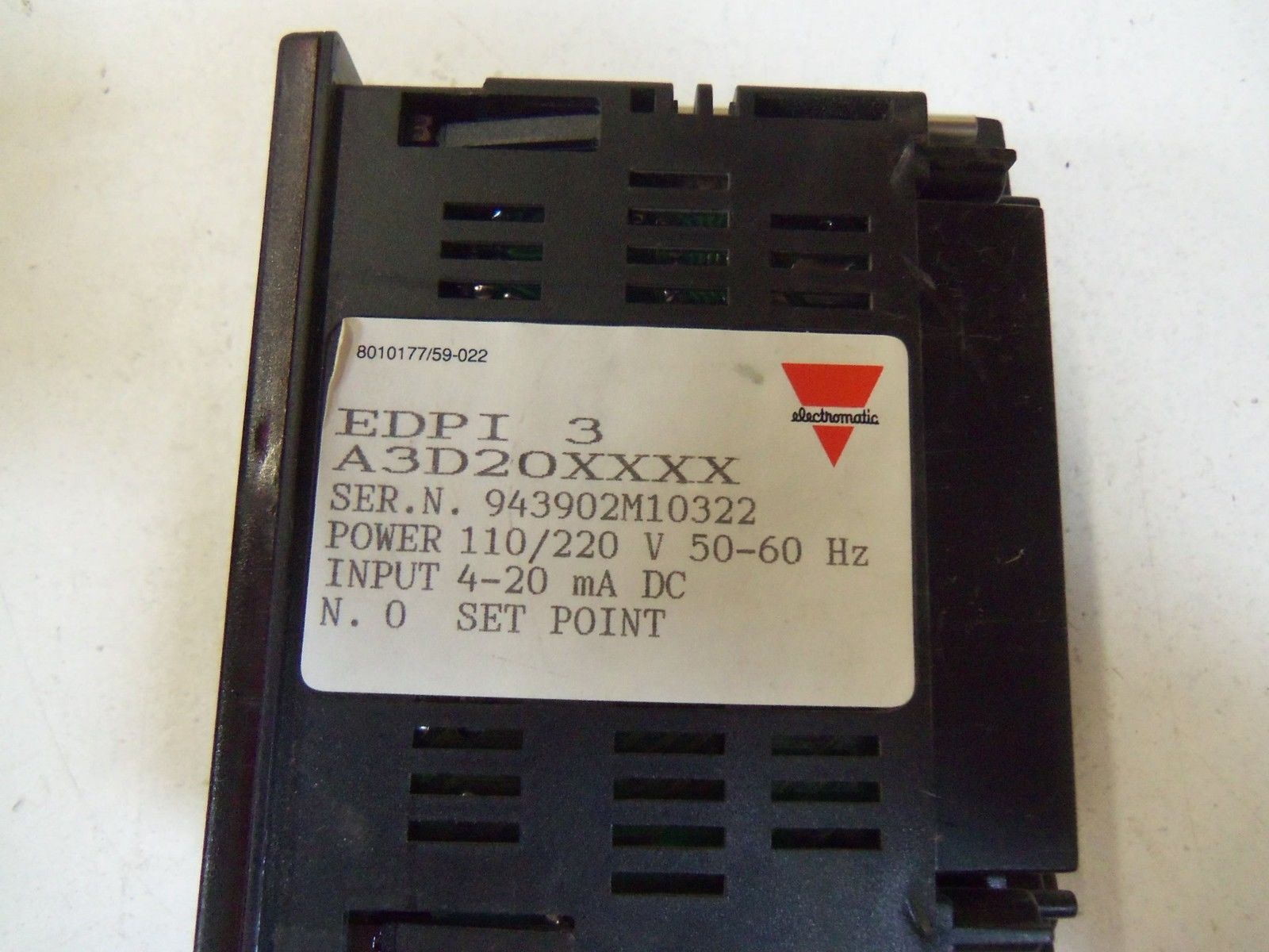 ELECTROMATIC A3D2OXXXX UNMP