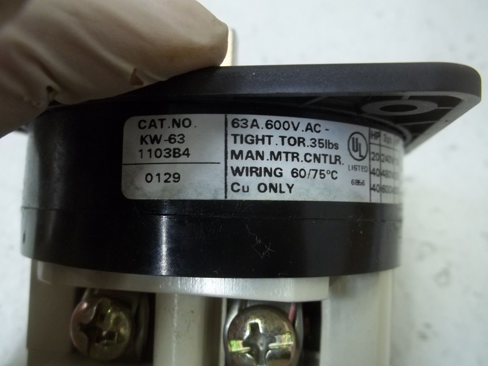 ELECTROSWITCH KW63-1103B4 POSITION  SWITCH NSMP