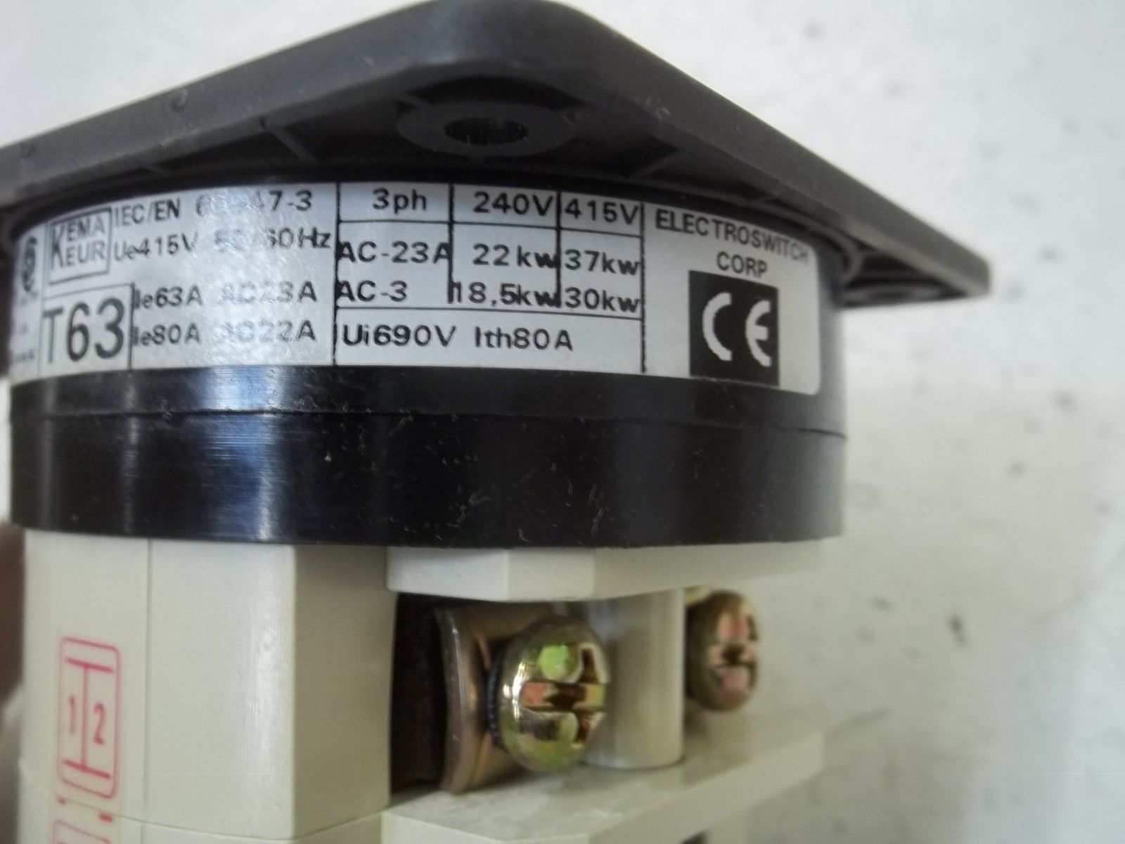 ELECTROSWITCH KW63-1103B4 POSITION  SWITCH NSMP