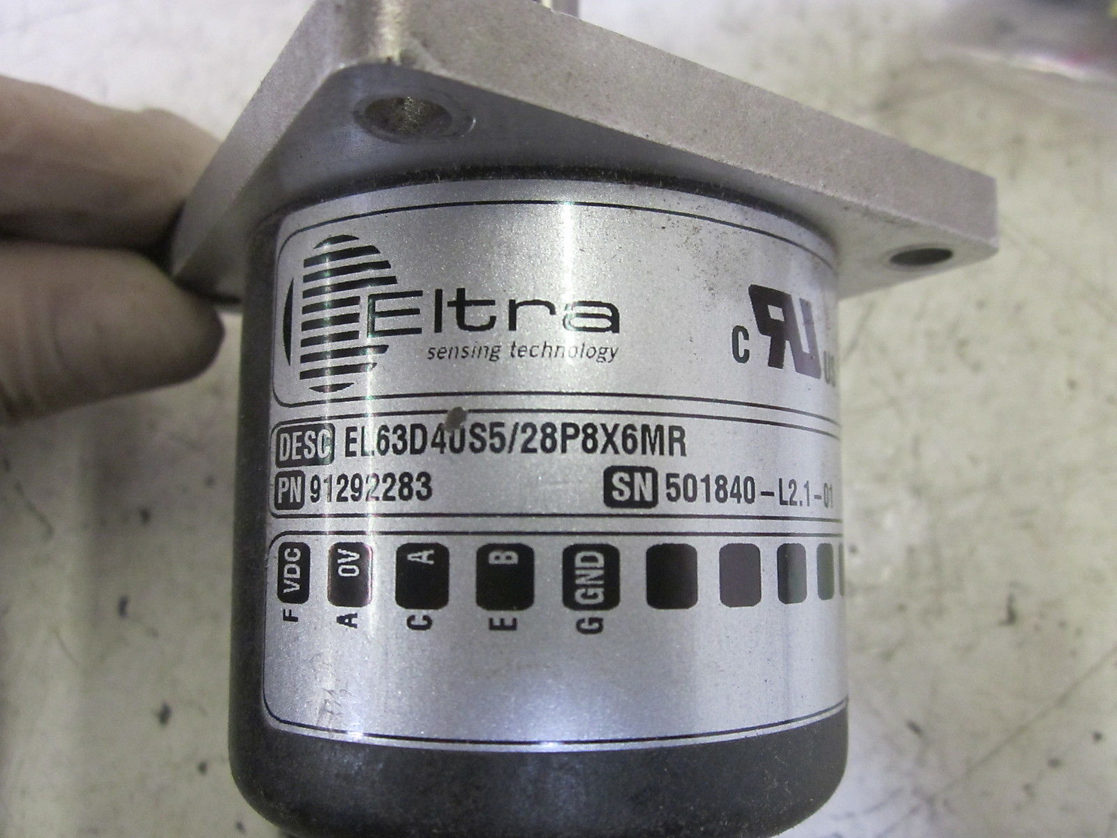 ELTRA EL63D4US5/28P8X6MR ENCODER P/N: 91292283 UNMP