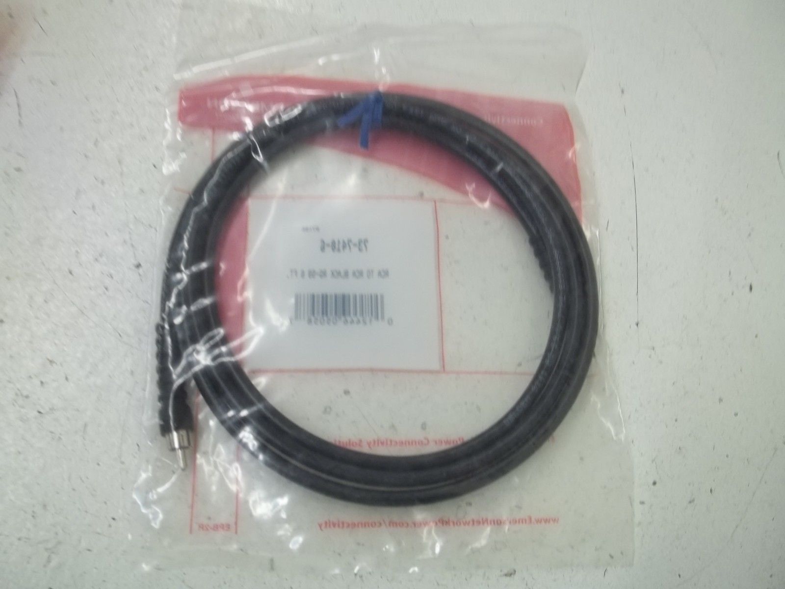 EMERSON 73-7410-6 RCA TO RCA VLACK RG-59 6FT. NSMP