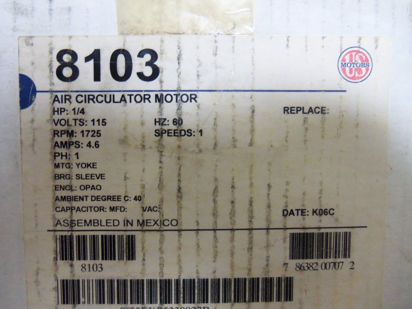 EMERSON 8103 MOTOR NSMP