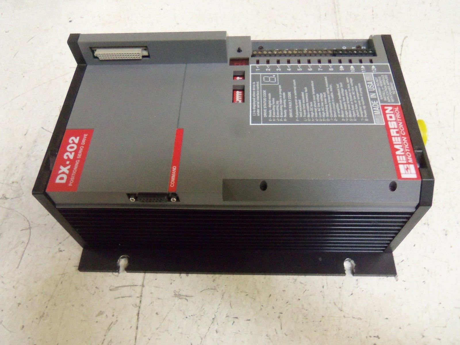 EMERSON DXA-202 SERVO AMPLIFIER DRIVE (UNMP) UNMP