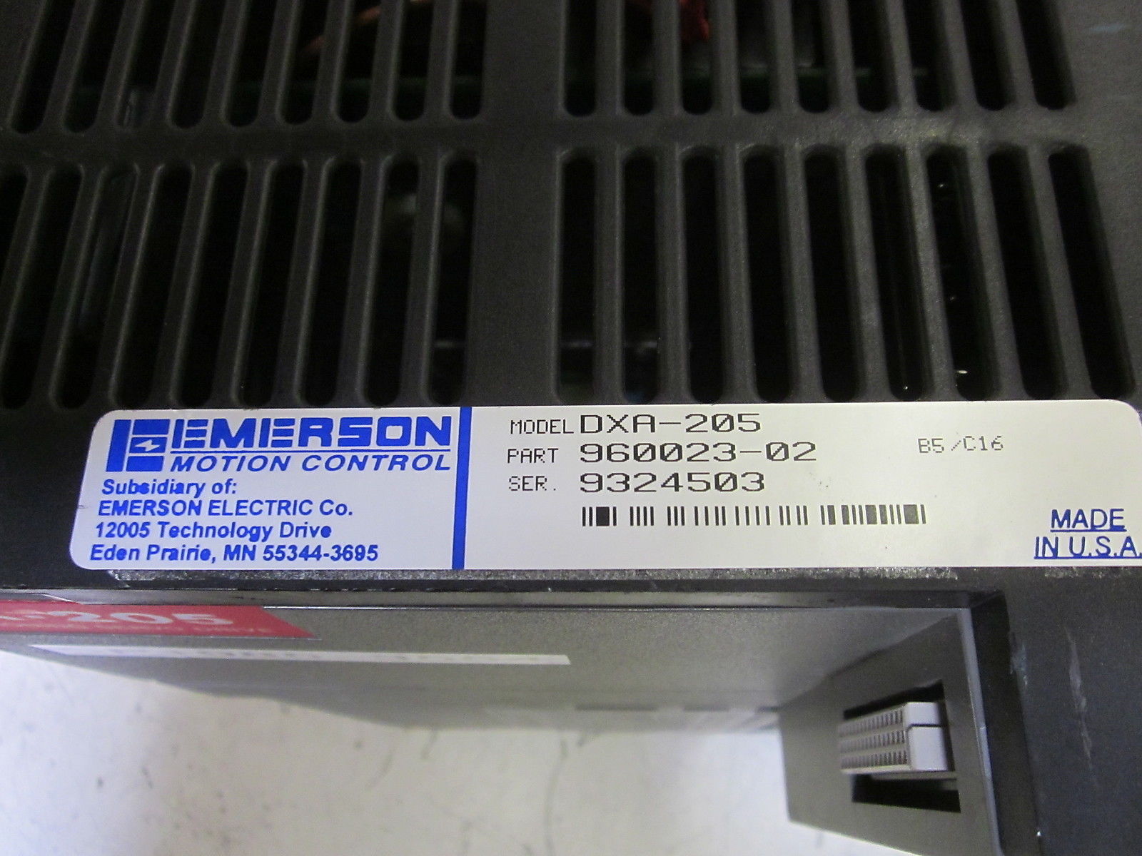 EMERSON DXA-205 POSITIONING SERVO DRIVE UNMP