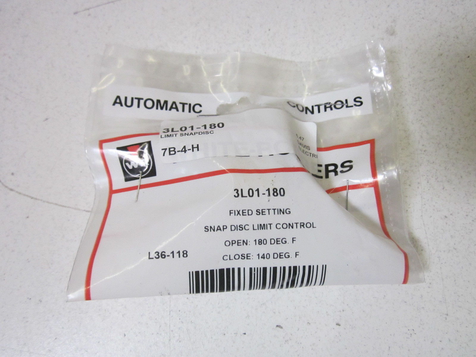 WHITE-RODGERS 3L01-180  NSMP