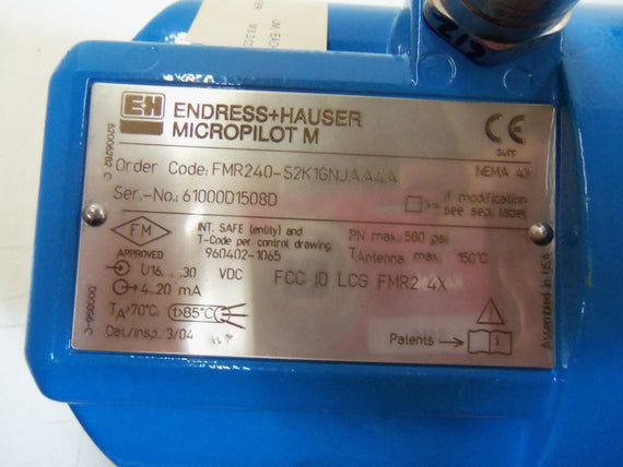ENDRESS+HAUSER MICROPILOT M FMR240-S2K1GNJAA4A LEVEL INDICATOR *NEW NO BOX*