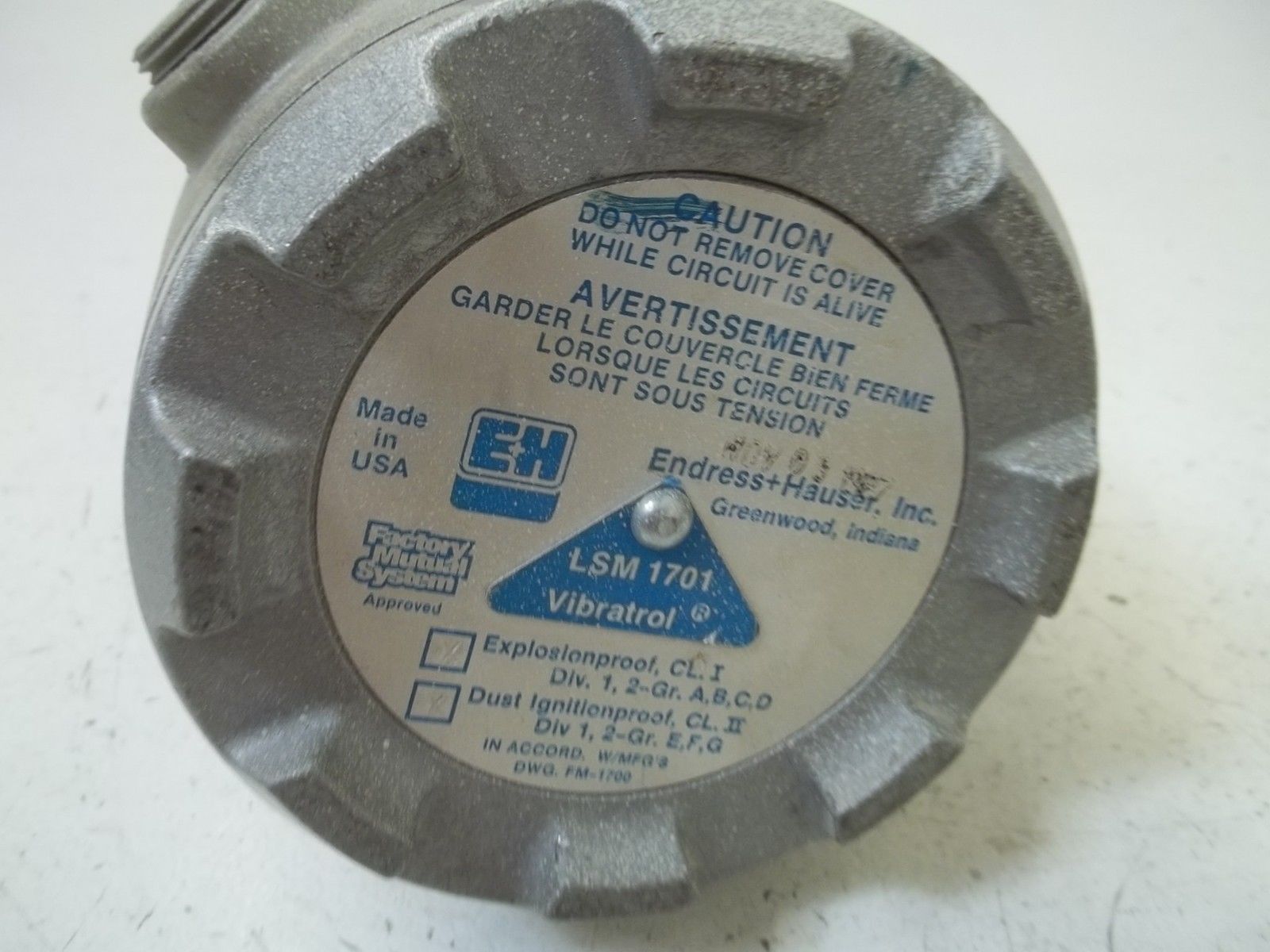 ENDRESS+HAUSER MODEL E1 VIBATROL LSM-1701 UNMP