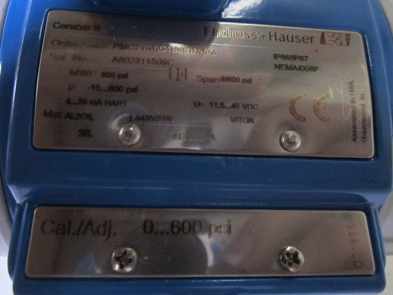 ENDRESS+HAUSER CERABAR S PMC71-AAC1S6RDAAA PRESSURE TRANSMITTER *NEW NO BOX*