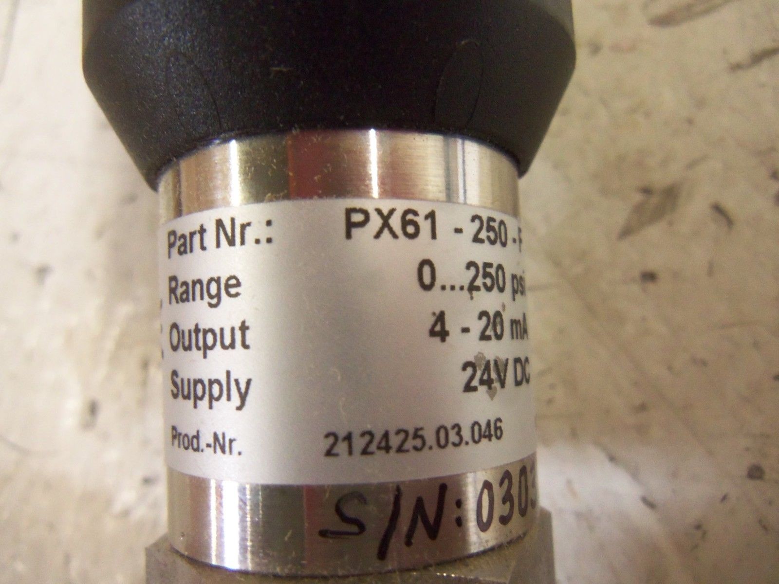 ENERCORP PX61-250-F PRESSURE TRANSMITTER NSMP