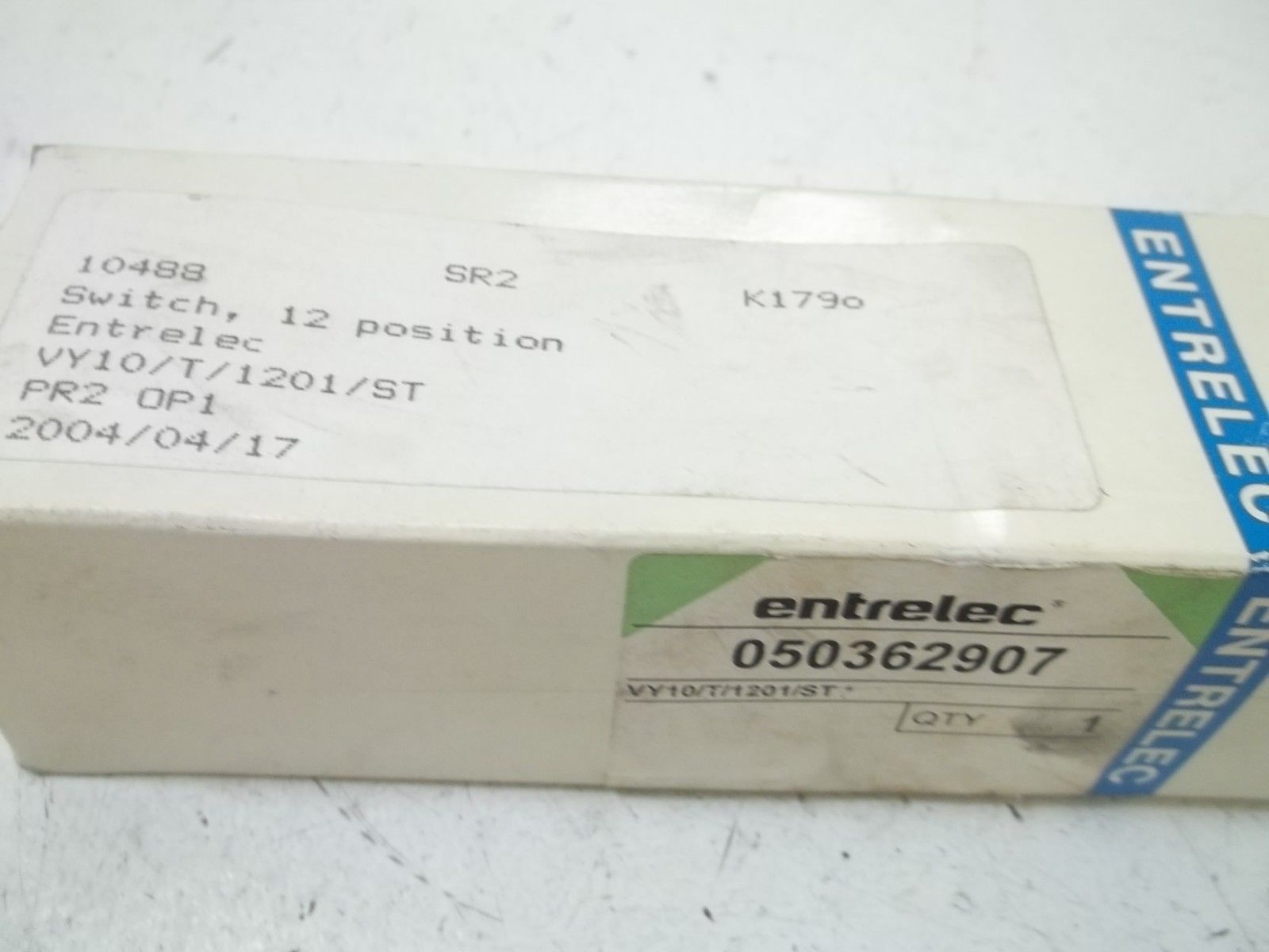 ENTERLEC 050362907 SWITCH , 12 POSITION NSMP