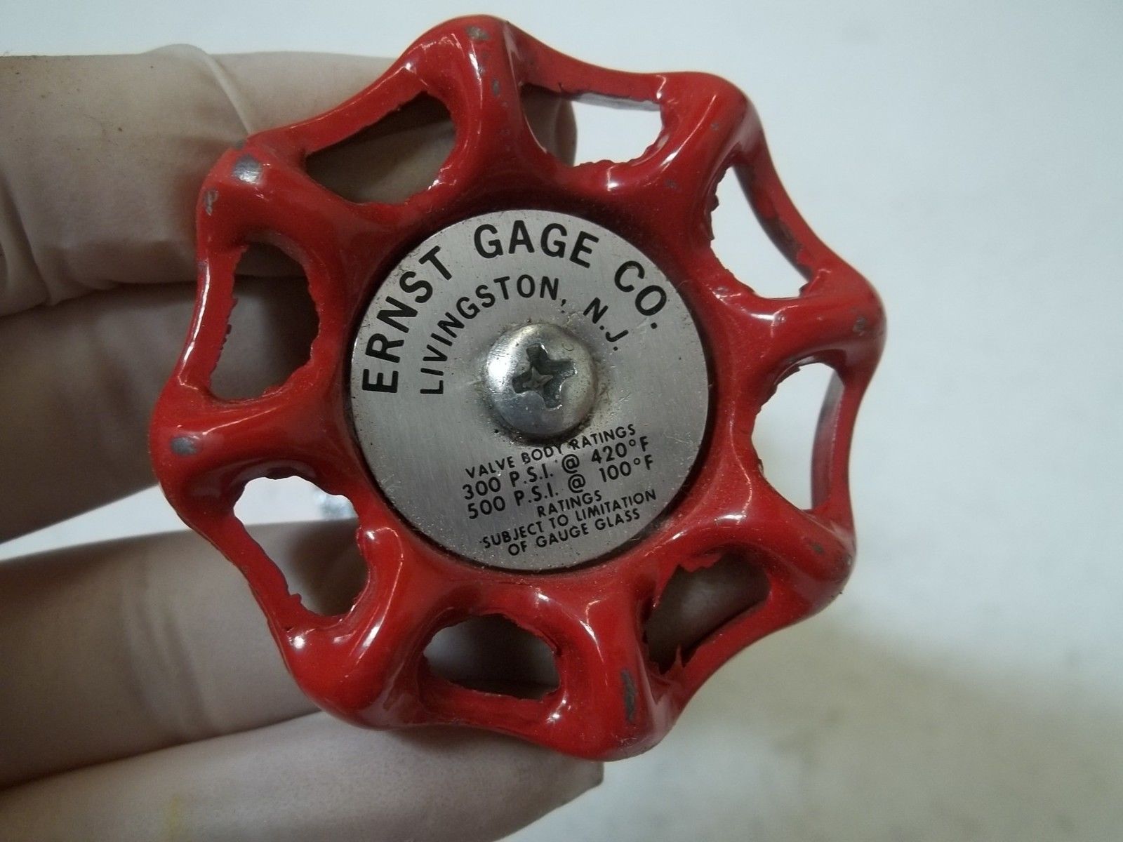 ERNST GAGE CO. FIG:8 IRON 3/4" WATER GAUGE NSMP