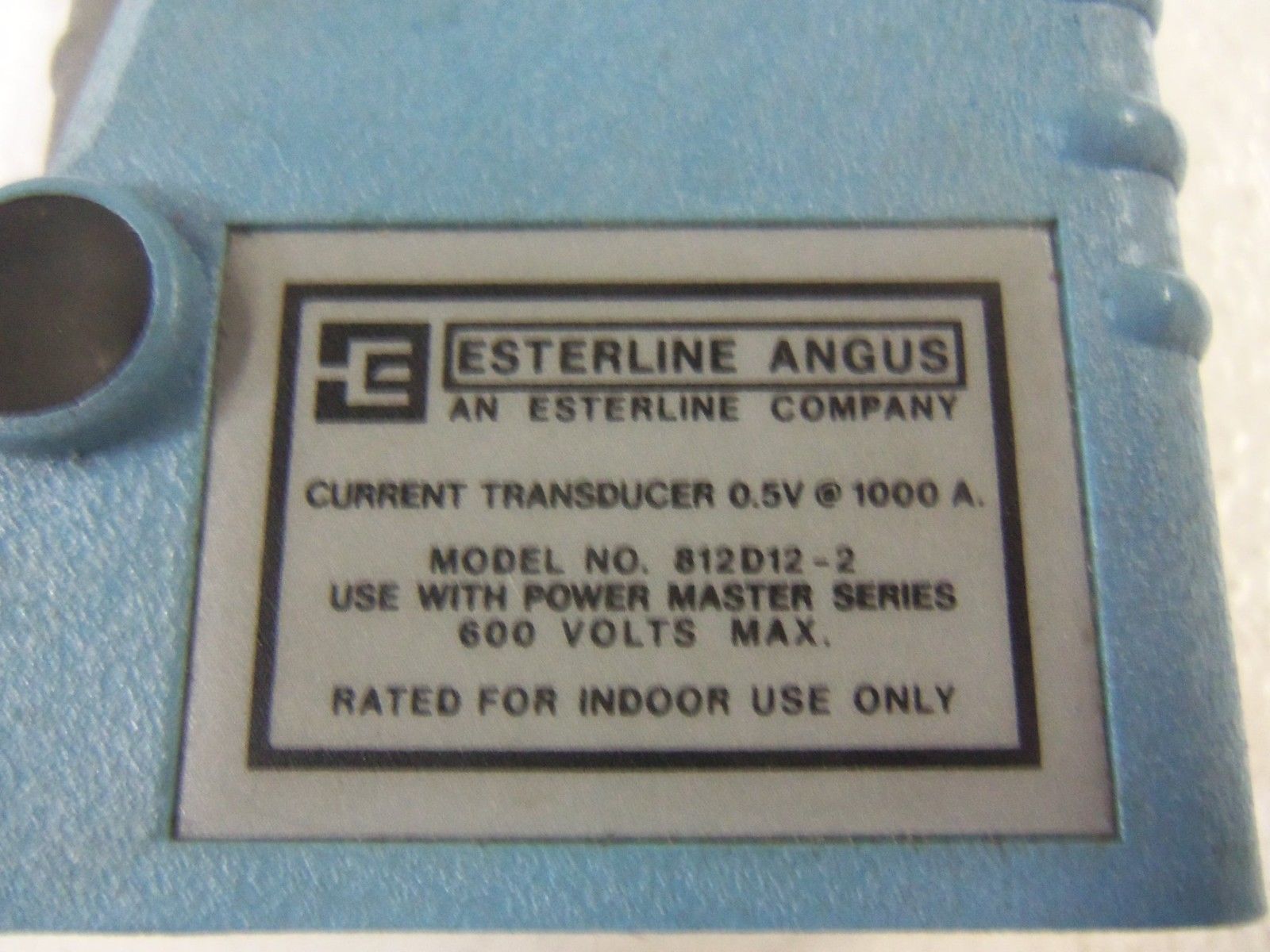 ESTERLINE ANGUS 812D12-2 CURRENT TRANSDUCER UNMP