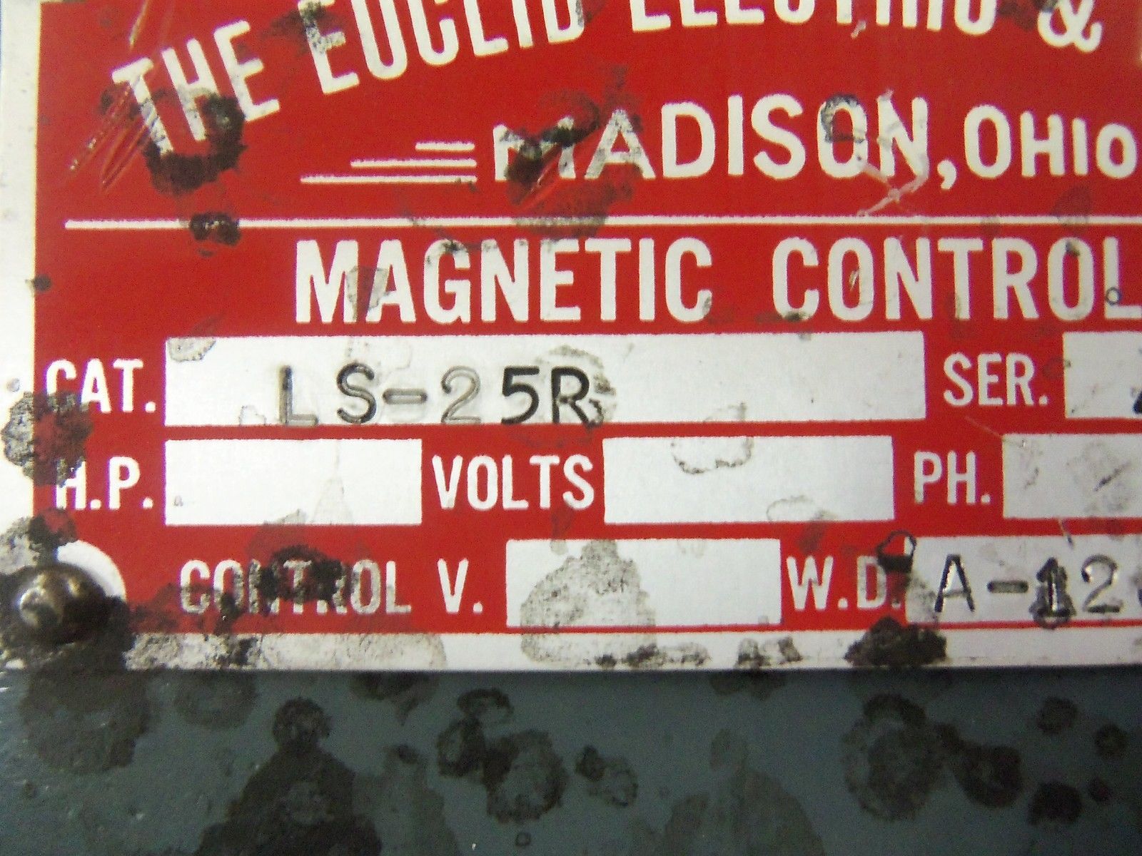 EUCLID ELECTRIC LS-25R UNMP