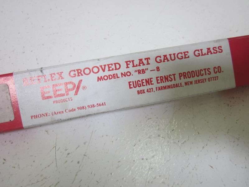 EUGENE ERNST PRODUCTS RB-8 GROOVED GLASS GAUGE NSMP