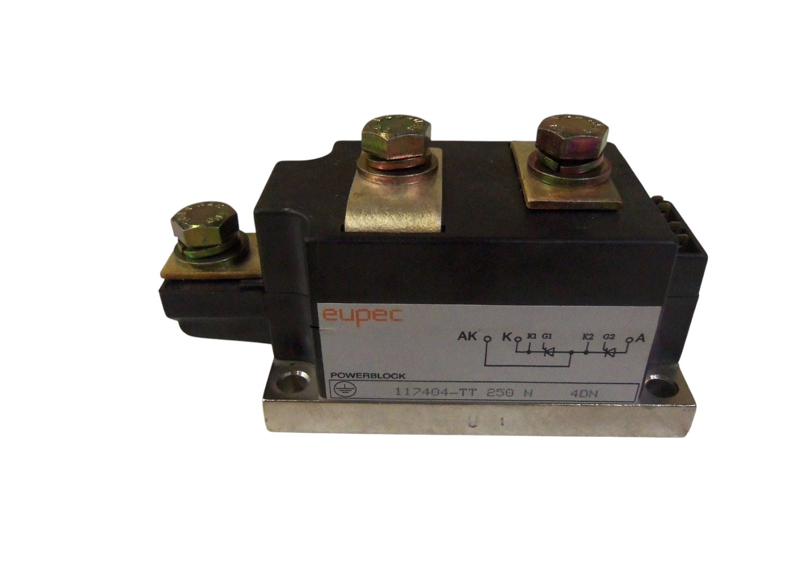 EUPEC TRANSISTOR BLOCK 117404-TT 250N 4DN AS IS