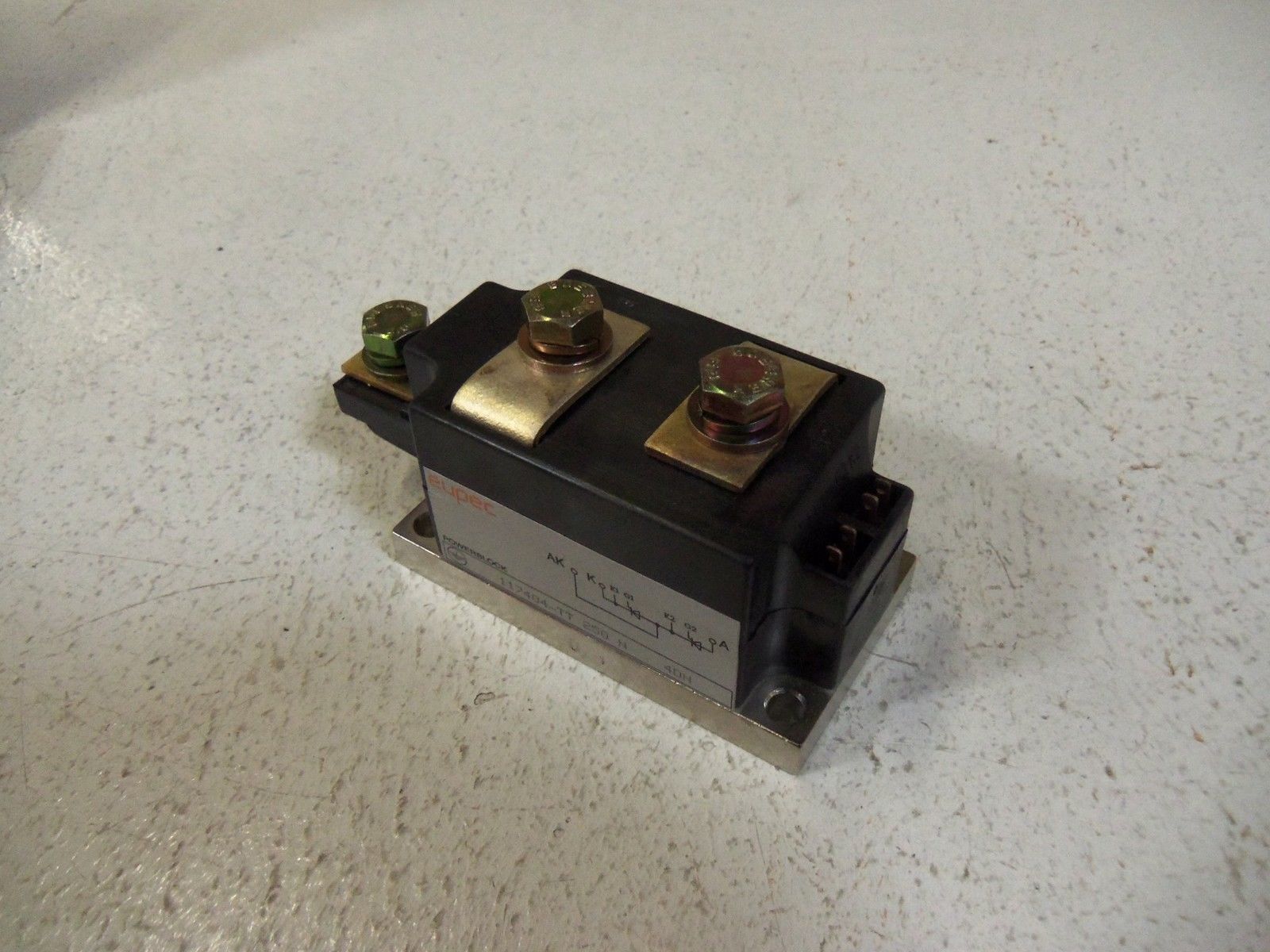 EUPEC TRANSISTOR BLOCK 117404-TT 250N 4DN AS IS