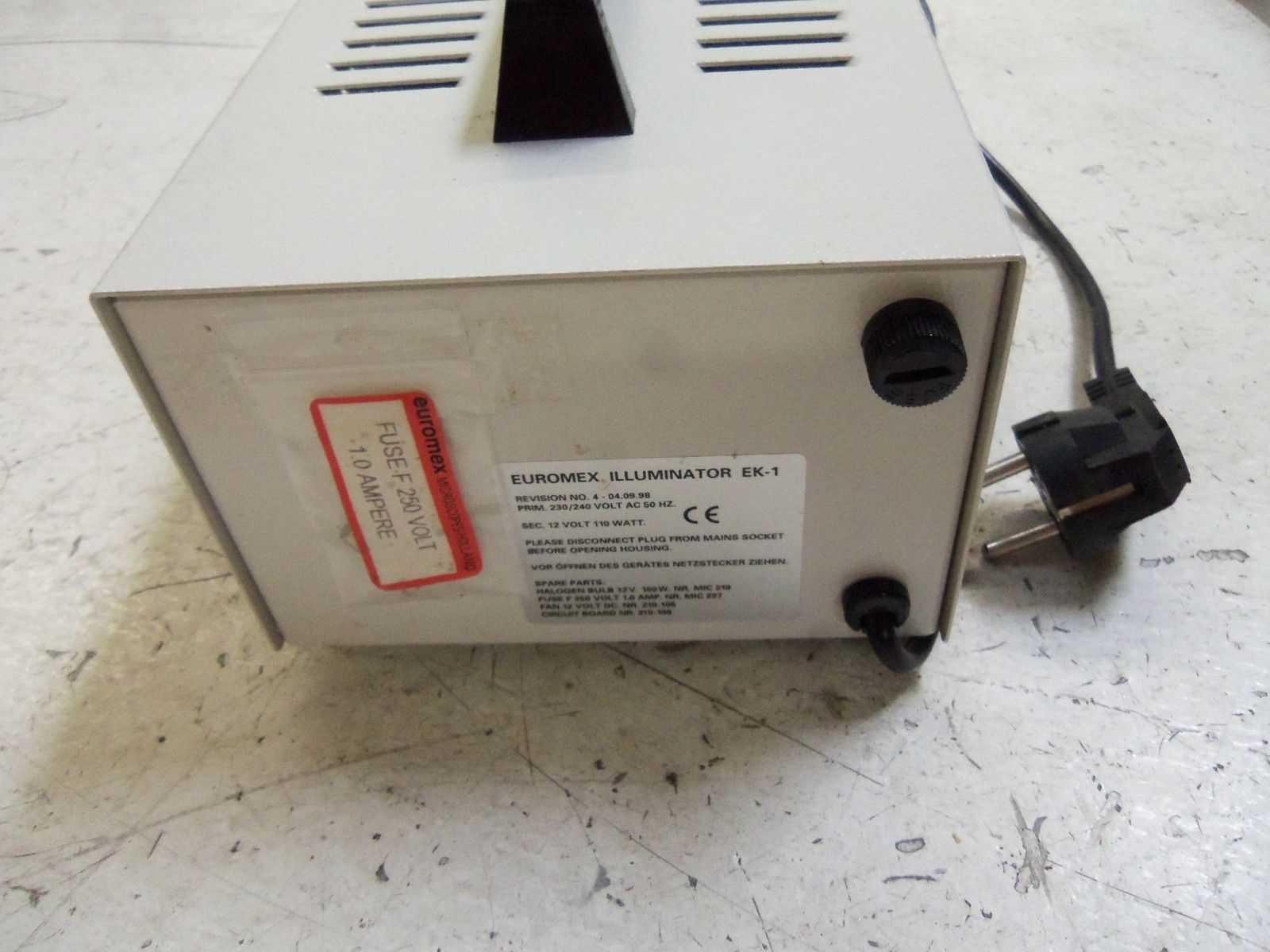 EUROMEX EK-1 OPTIC LIGHT SOURCE NSNP