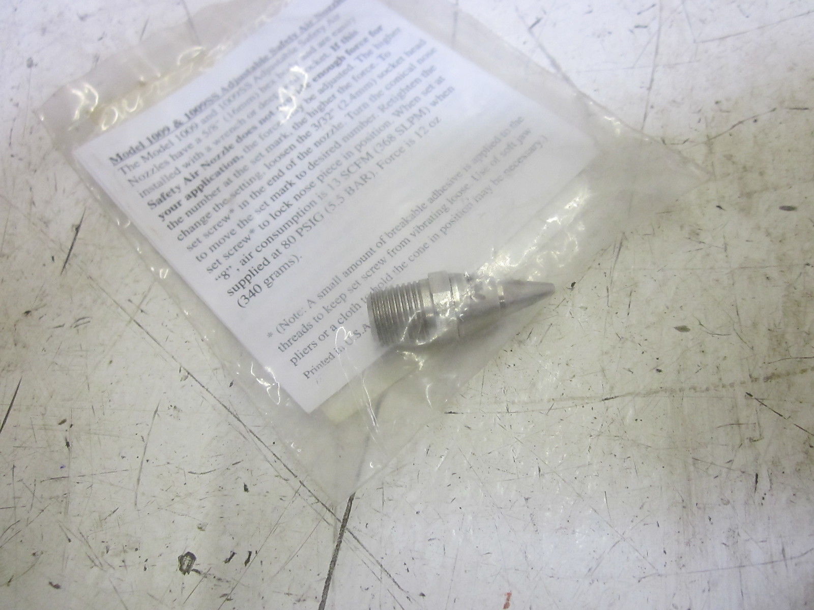 EXAIR CORP. 1010SS MICRO AIR NOZZLE NSMP