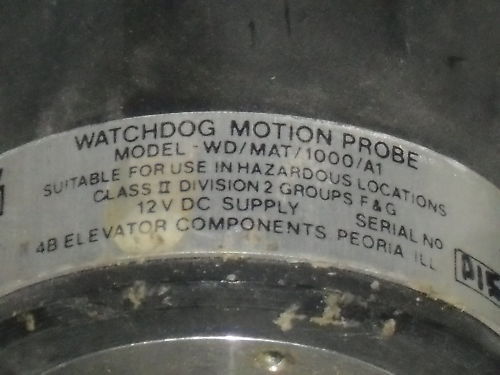 FACTORY MUTUAL WATCHDOG MOTION PROBE WD/MAT/1000/A1