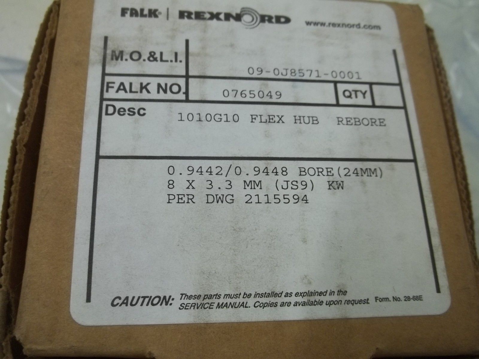 FALK 0765049 1010G10 NSMP
