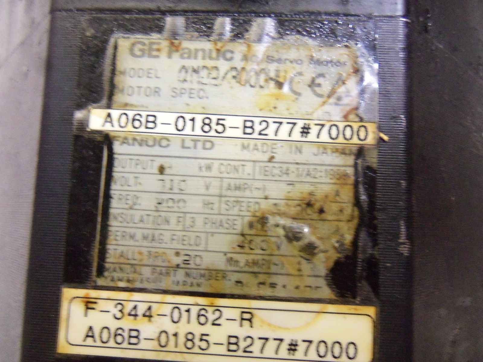FANUC A06B-0185-B277#7000 MOTOR UNMP