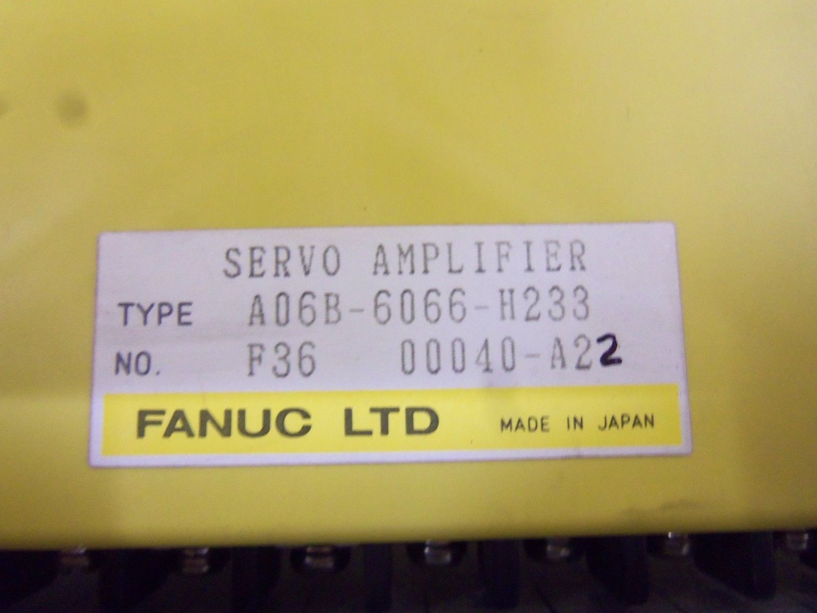 FANUC A06B-6066-H233 SERVO AMPLIFIER *NEW NO BOX*